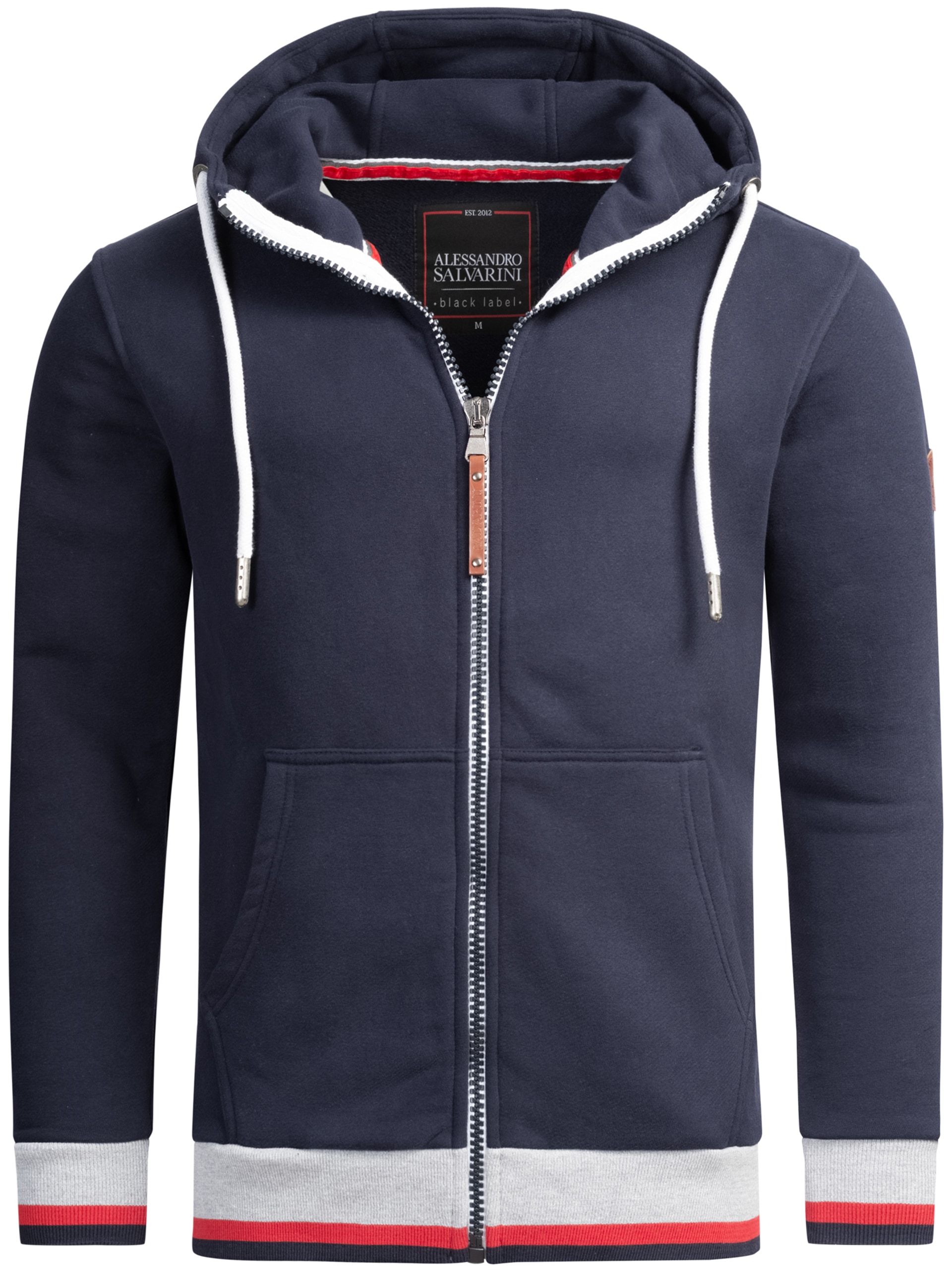 Alessandro Salvarini Sweatjacke »ASRevellio«, mit großer Kapuze