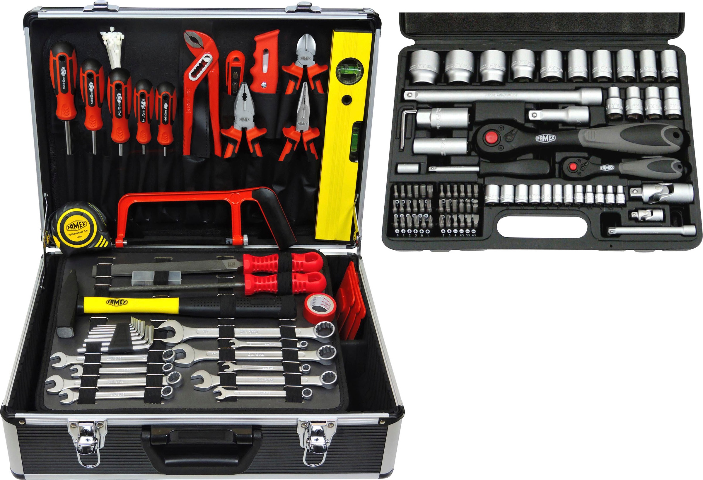 Werkzeugset »744-48«, 159-teilig, Werkzeugkoffer mit Werkzeug