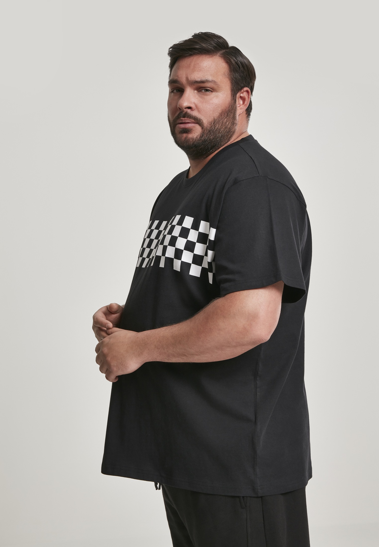 URBAN CLASSICS T-Shirt "Urban Classics T-Shirt Check Panel Tee" 1 Stk. günstig online kaufen