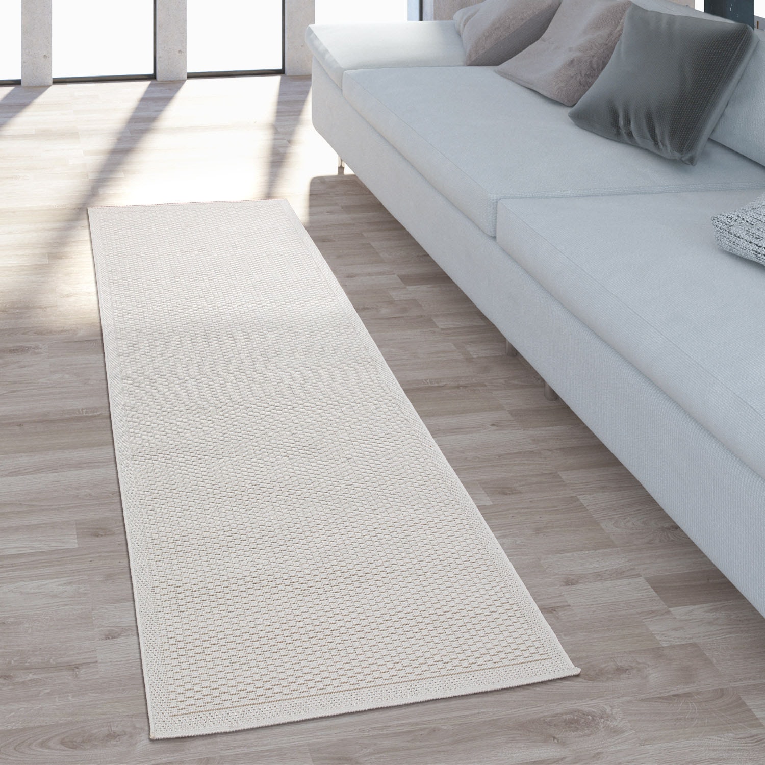 Paco Home Teppich »Timber 125«, rechteckig, 4 mm Höhe, Flachgewebe, Sisal Optik, auch als...