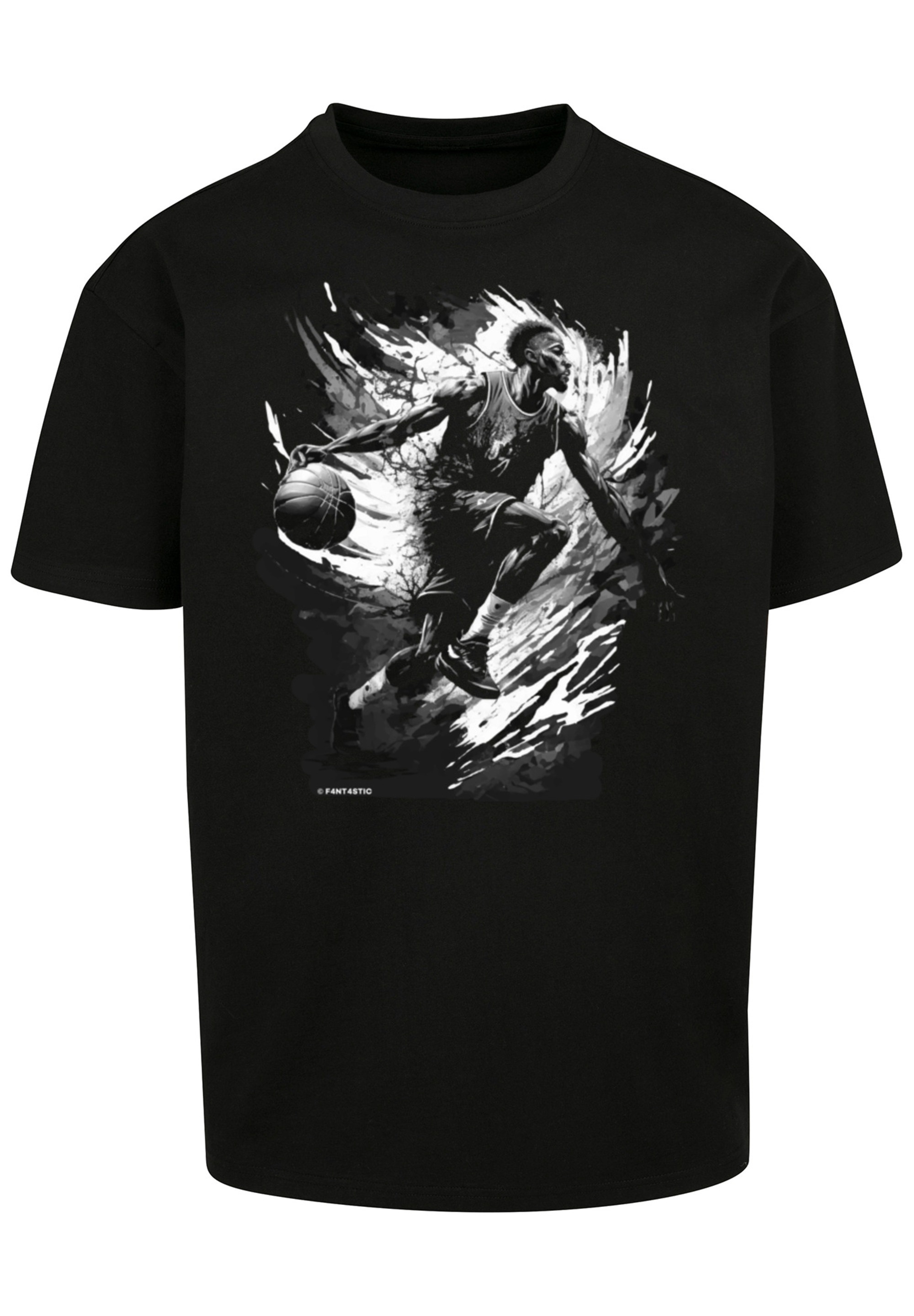 F4NT4STIC T-Shirt »Basketball Splash Sport OVERSIZE TEE«, Print