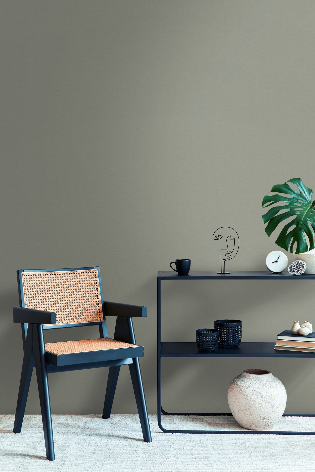 living walls Vliestapete »Botanik-Tapete Bunt Dschungel-Mustertapete« matt glatt