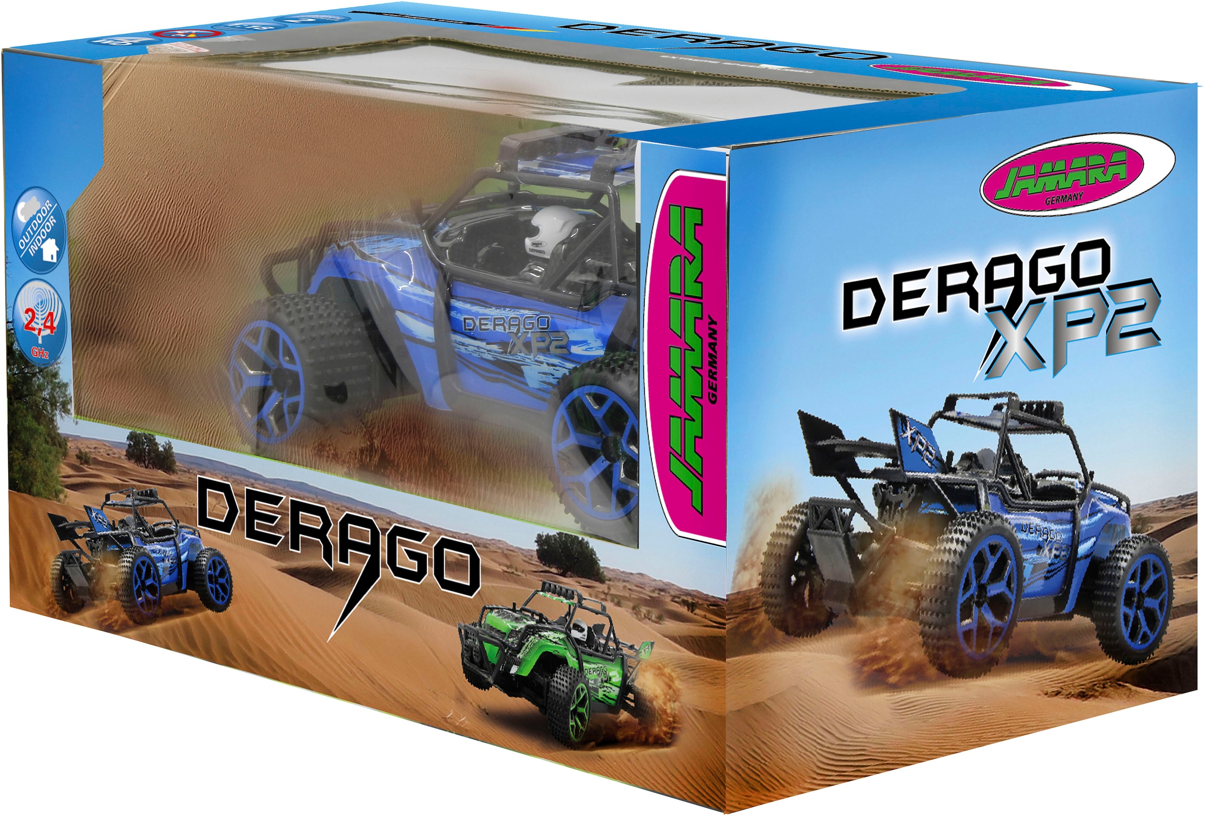 Jamara RC-Auto »Derago XP2 4WD, blau 2,4GHz«, mit Allradantrieb