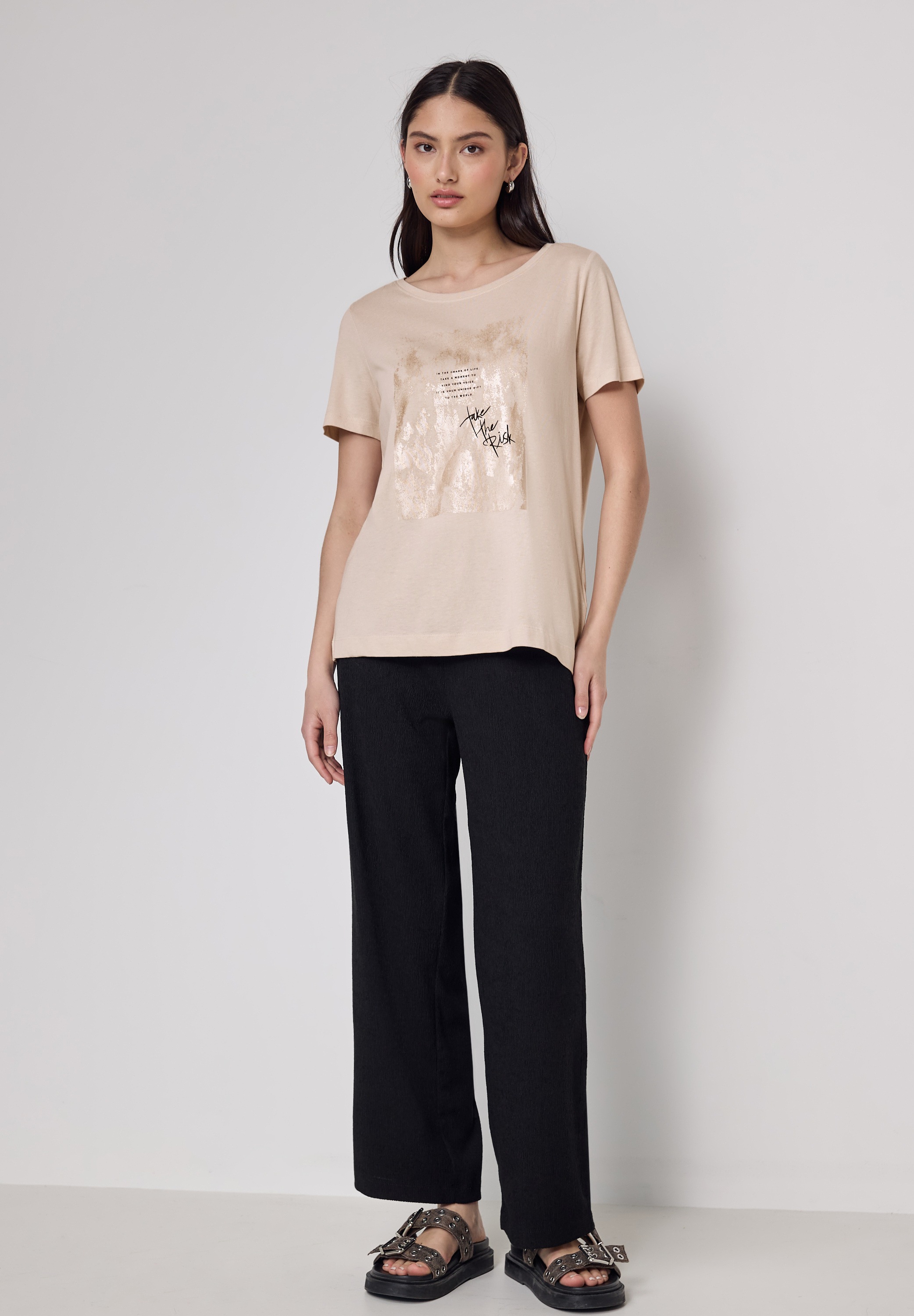 STREET ONE STUDIO T-Shirt, im soften Baumwoll-Mix
