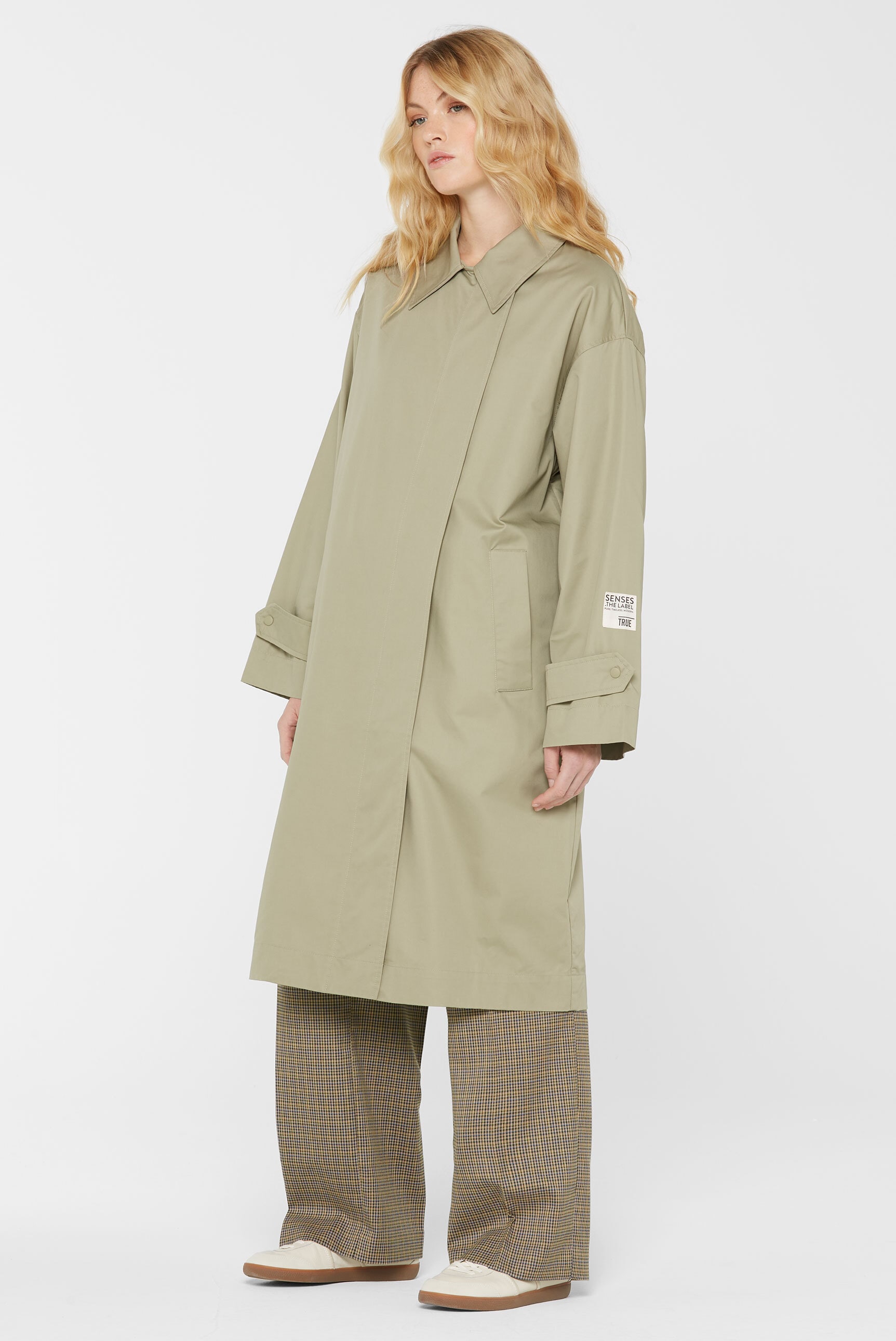SENSES.THE LABEL Langjacke, ohne Kapuze, mit langem Gehschlitz