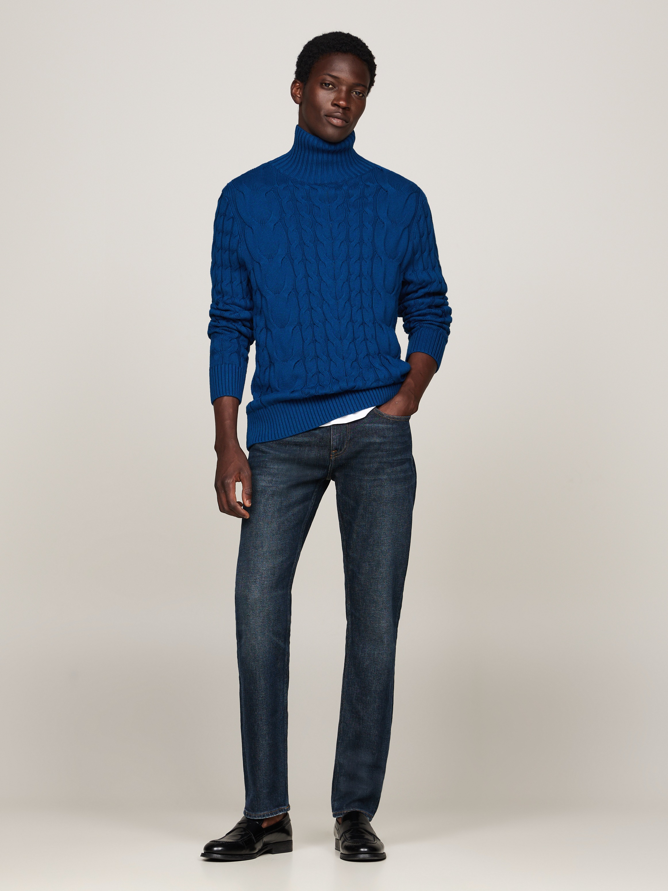 Tommy Hilfiger Straight-Jeans "STRAIGHT DENTON STR CREST INDIGO" günstig online kaufen