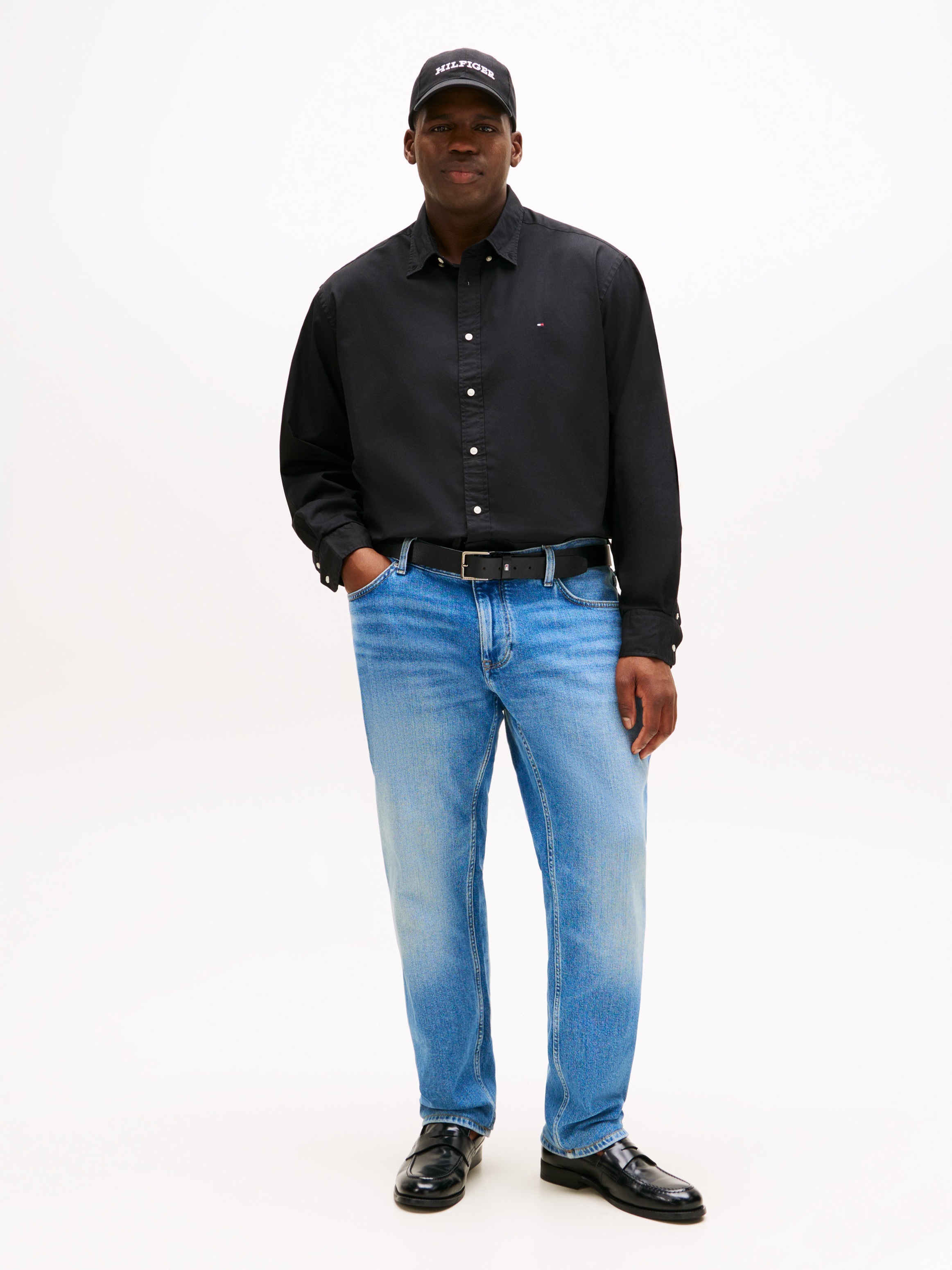 Thumbnail - Tommy Hilfiger Big & Tall Langarmhemd "BT-FLEX POPLIN SOLID" Große Größen, regular fit