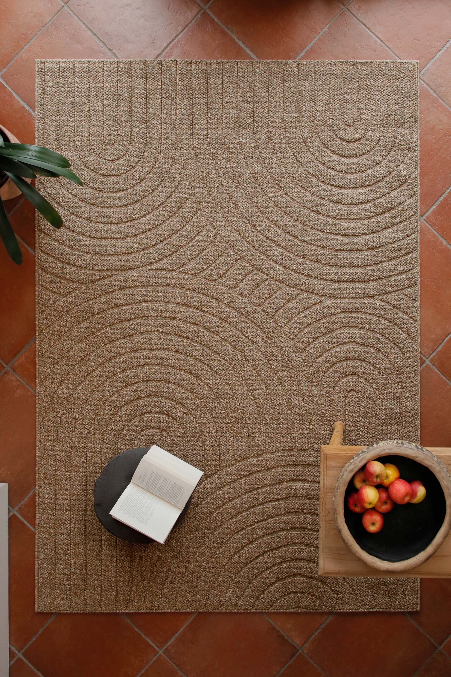 Wecon home Teppich "Monoq" rechteckig 12 mm Höhe Flachgewebe, wetterfest, R günstig online kaufen