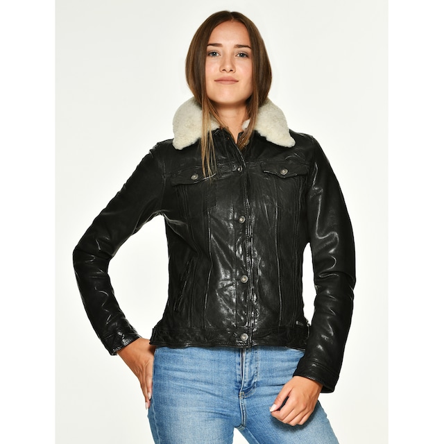 MUSTANG Lederjacke »Jenny RF« online kaufen | BAUR