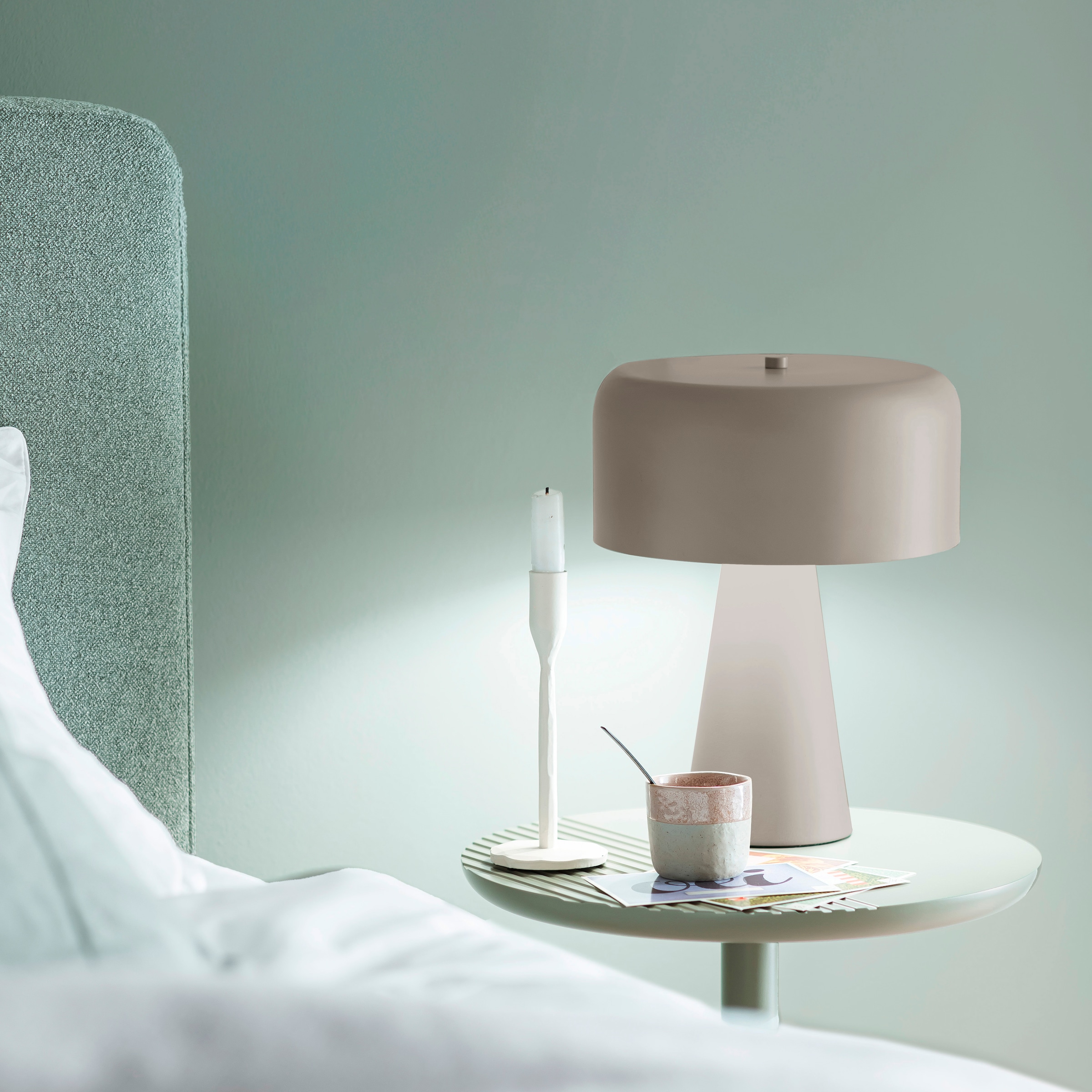 SCHÖNER WOHNEN-Kollektion LED Tischleuchte »PENTO« E27 1 Stk. SCHÖNER WOHNEN Kollektion, Schnurschalter, Downlight