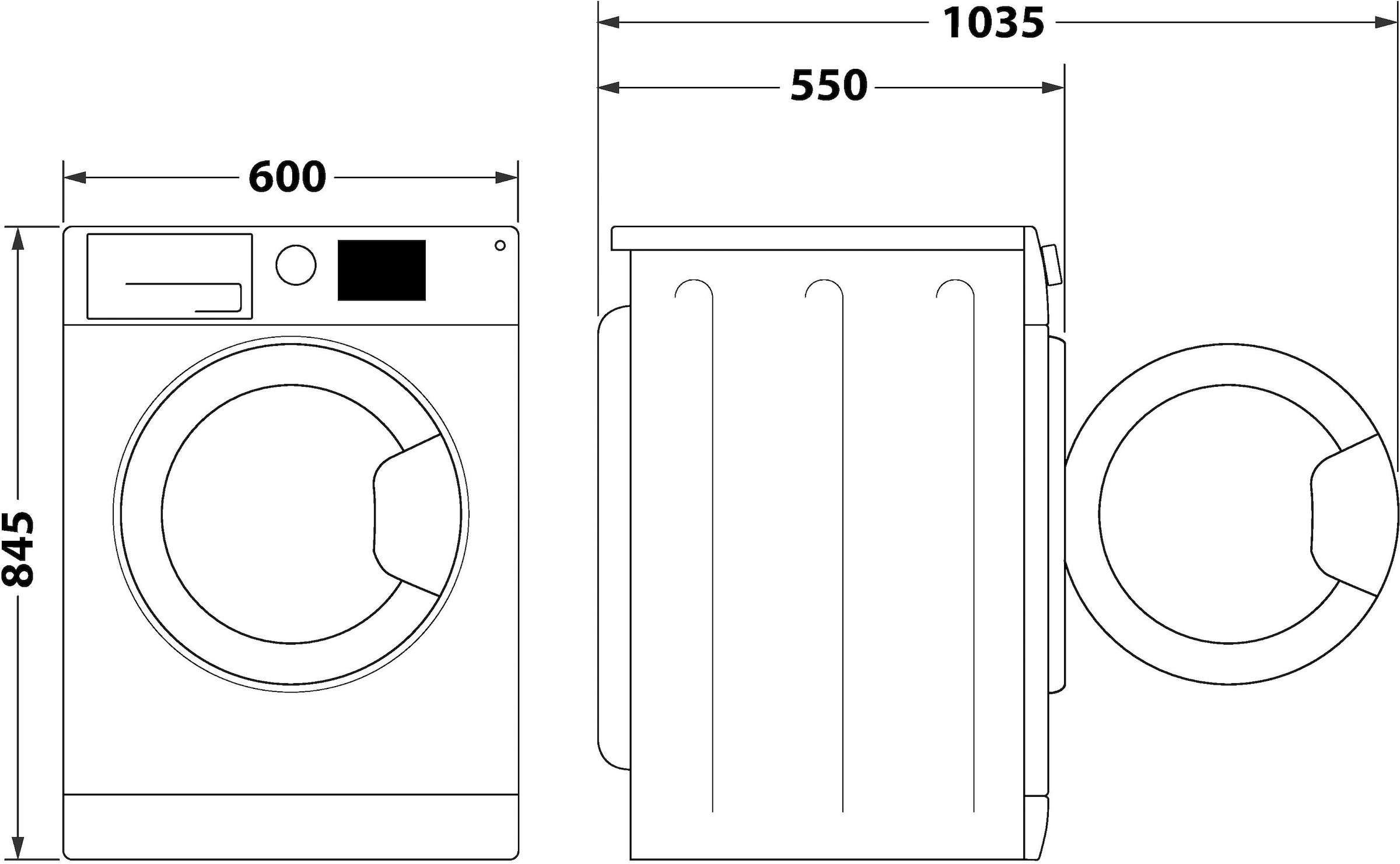 Privileg Waschmaschine MY TIME »PWF 974A MY TIME DE«, 9 kg, 1400 U/min, Quick Cycles – 5 Programme in unter 1 Stunde