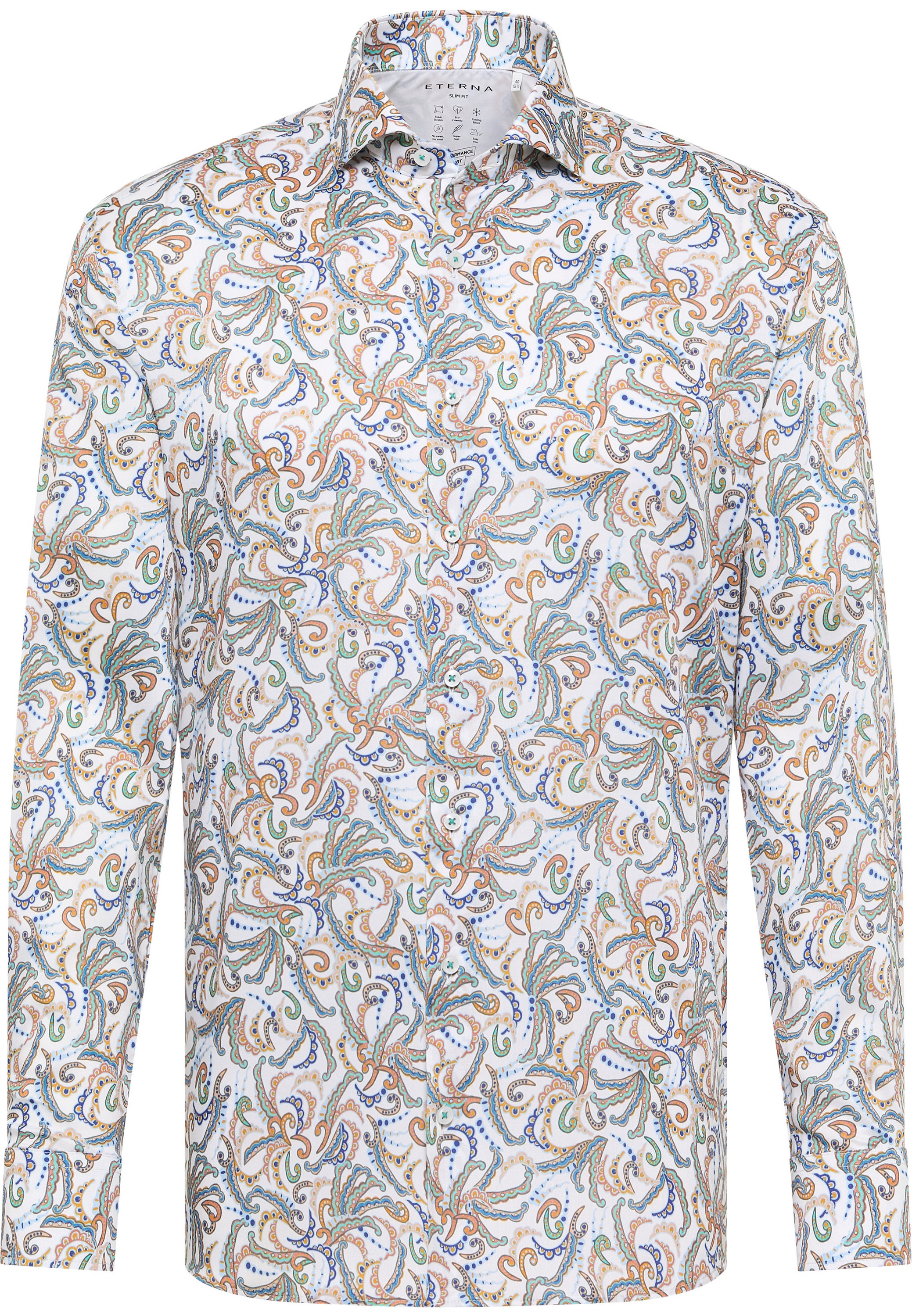 Eterna Langarmhemd »SLIM FIT«, EASY IRON (bügelleicht)