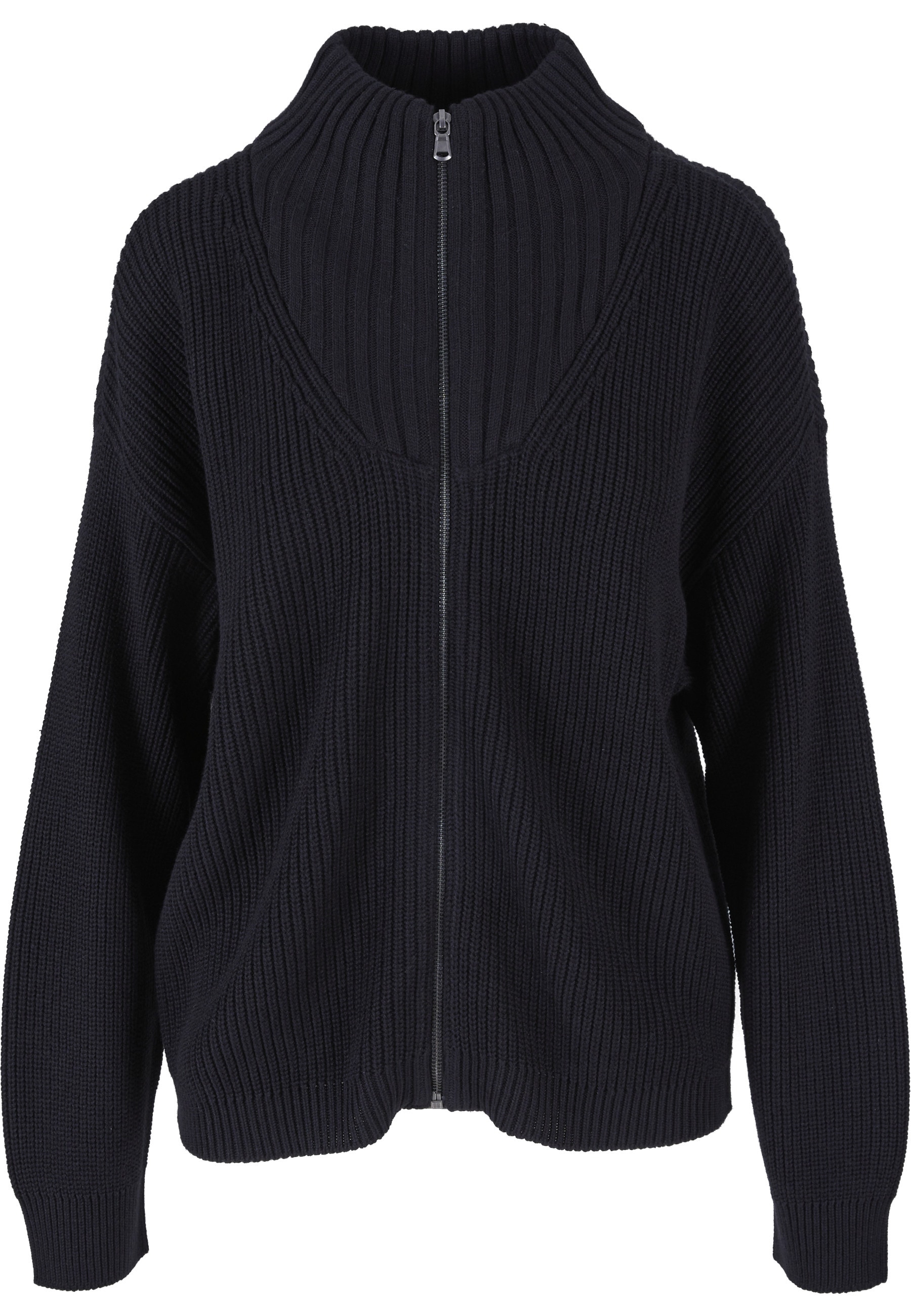 URBAN CLASSICS Strickjacke "Urban Classics Damen Ladies Knitted Zip Cardiga günstig online kaufen