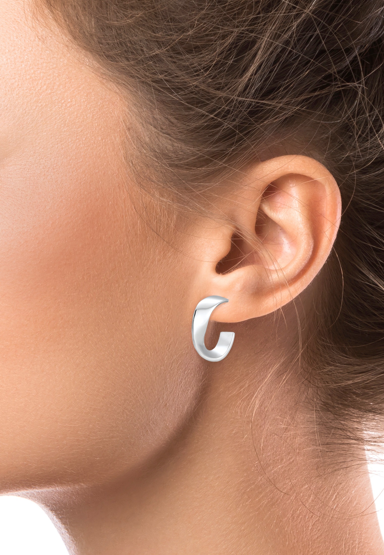 Elli Paar Creolen »Creolen Ohrstecker 925 Sterling Silber«