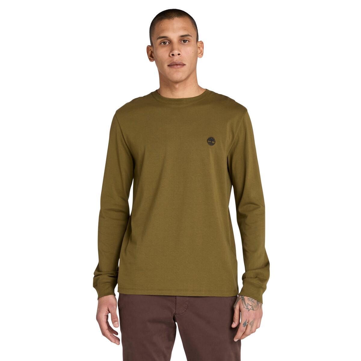 Timberland Langarmshirt "DUNSTAN RIVER Long Sleeve Tee" mit Logostickerei, Langarm-Ausführung, aus Baumwolle, pflegeleicht