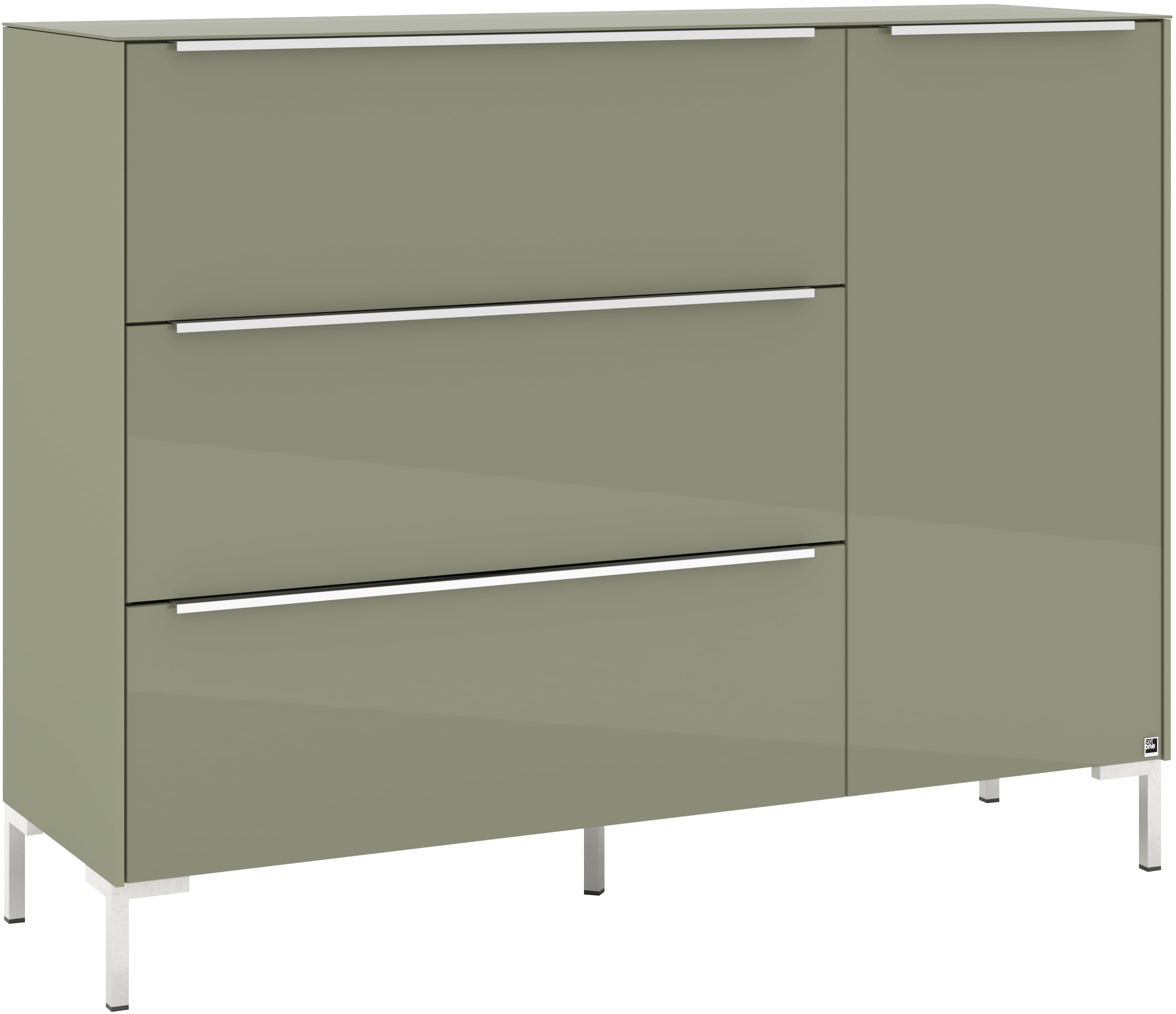 set one by Musterring Sideboard "Reno" 1 Stk. tlg. Mit Winkelfuß in diversen Farben, 108 cm Höhe & Farbauswahl