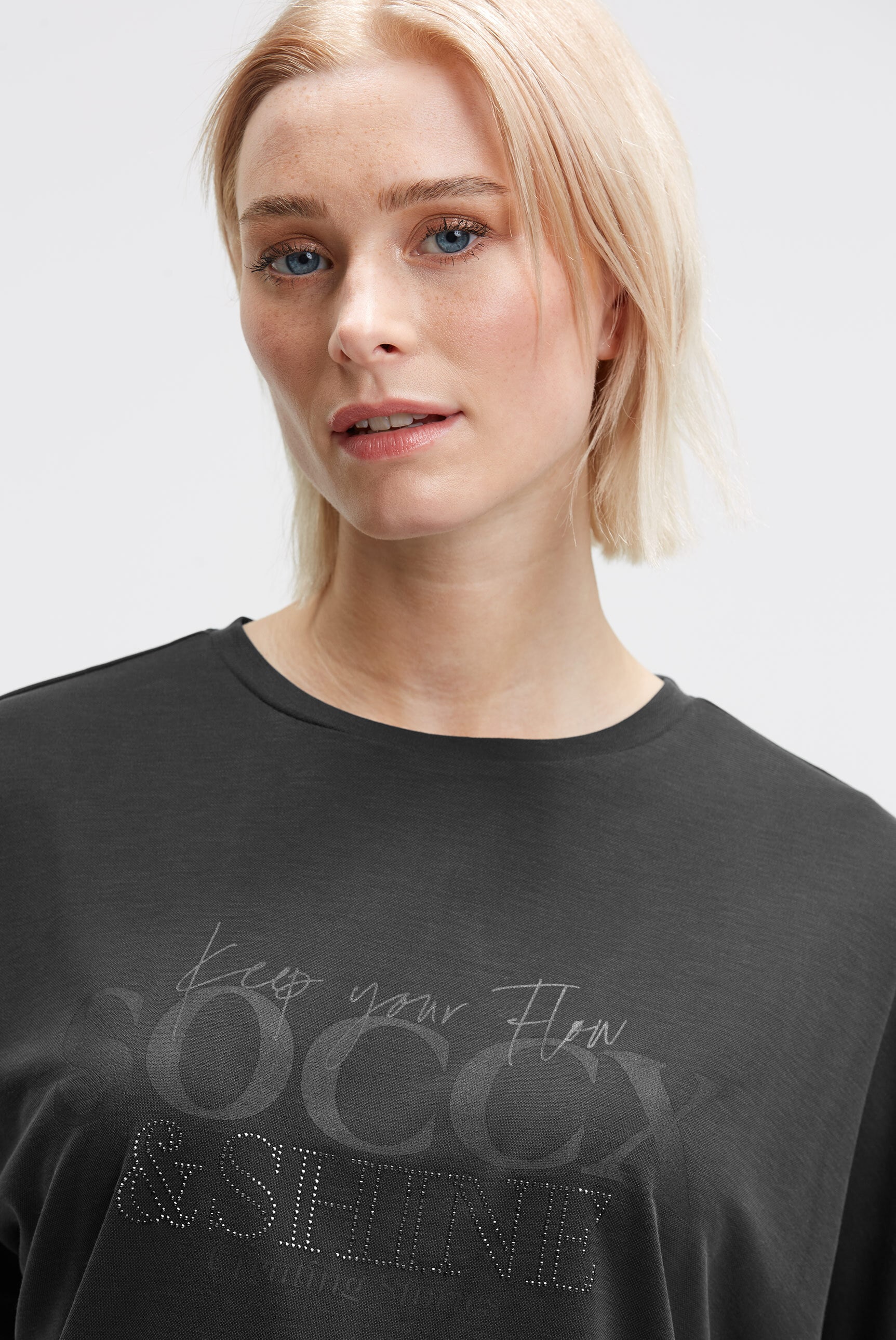 SOCCX Rundhalsshirt, mit Fledermausärmeln