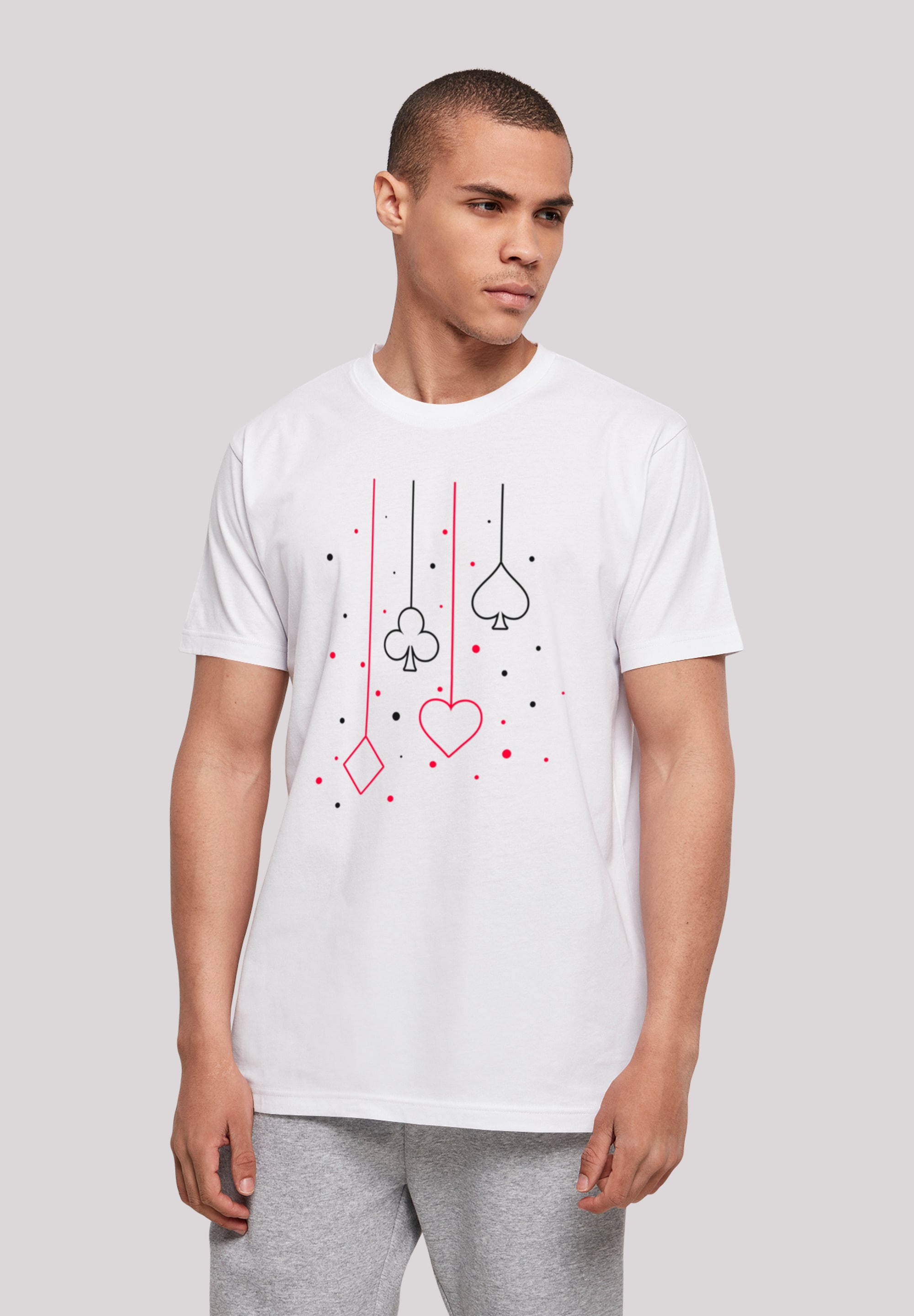 F4NT4STIC T-Shirt "Herz Karo Kreuz Pik", Print günstig online kaufen