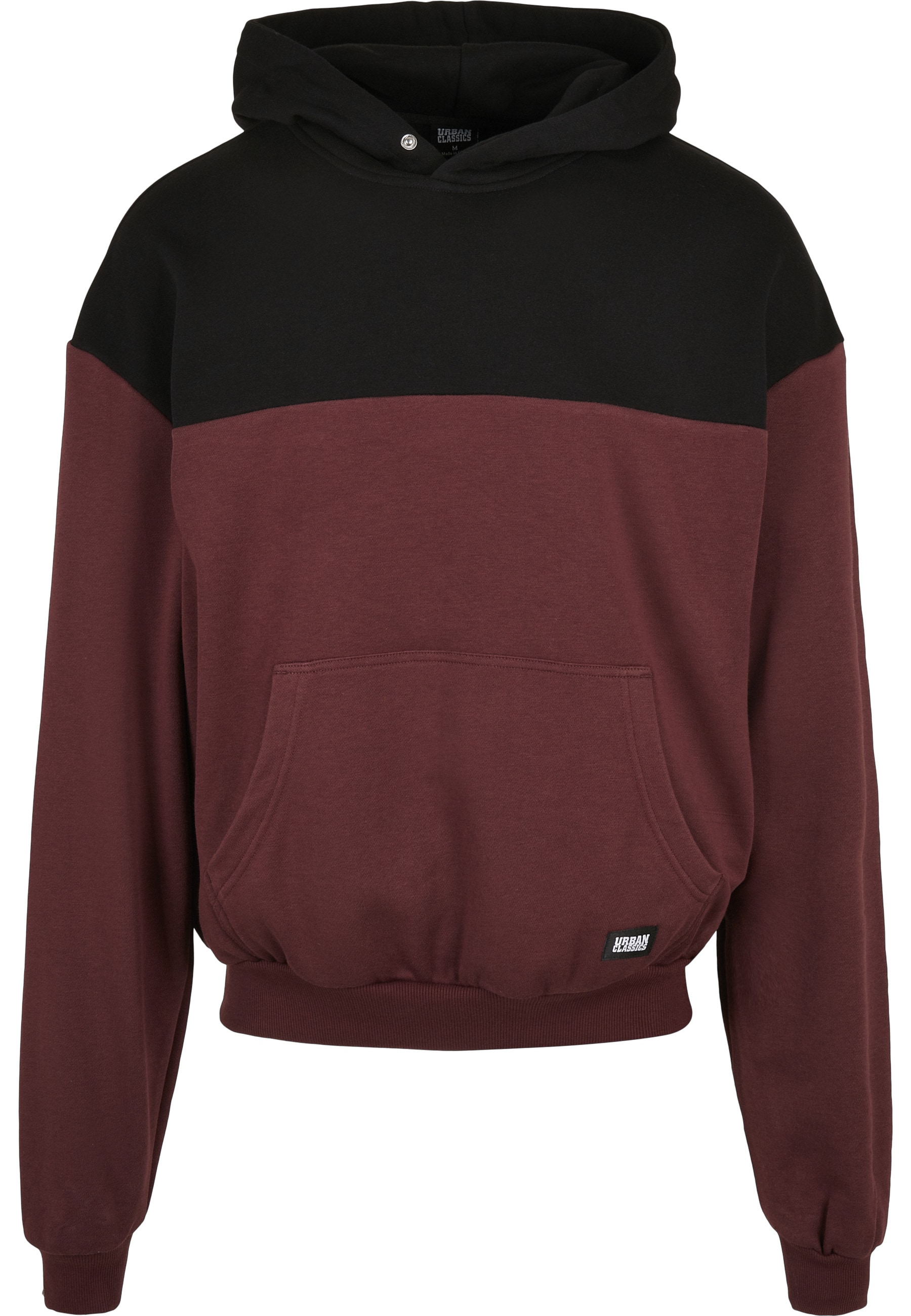 URBAN CLASSICS Rundhalspullover »Urban Classics Herren Upper Block Hoody« 1 Stk.