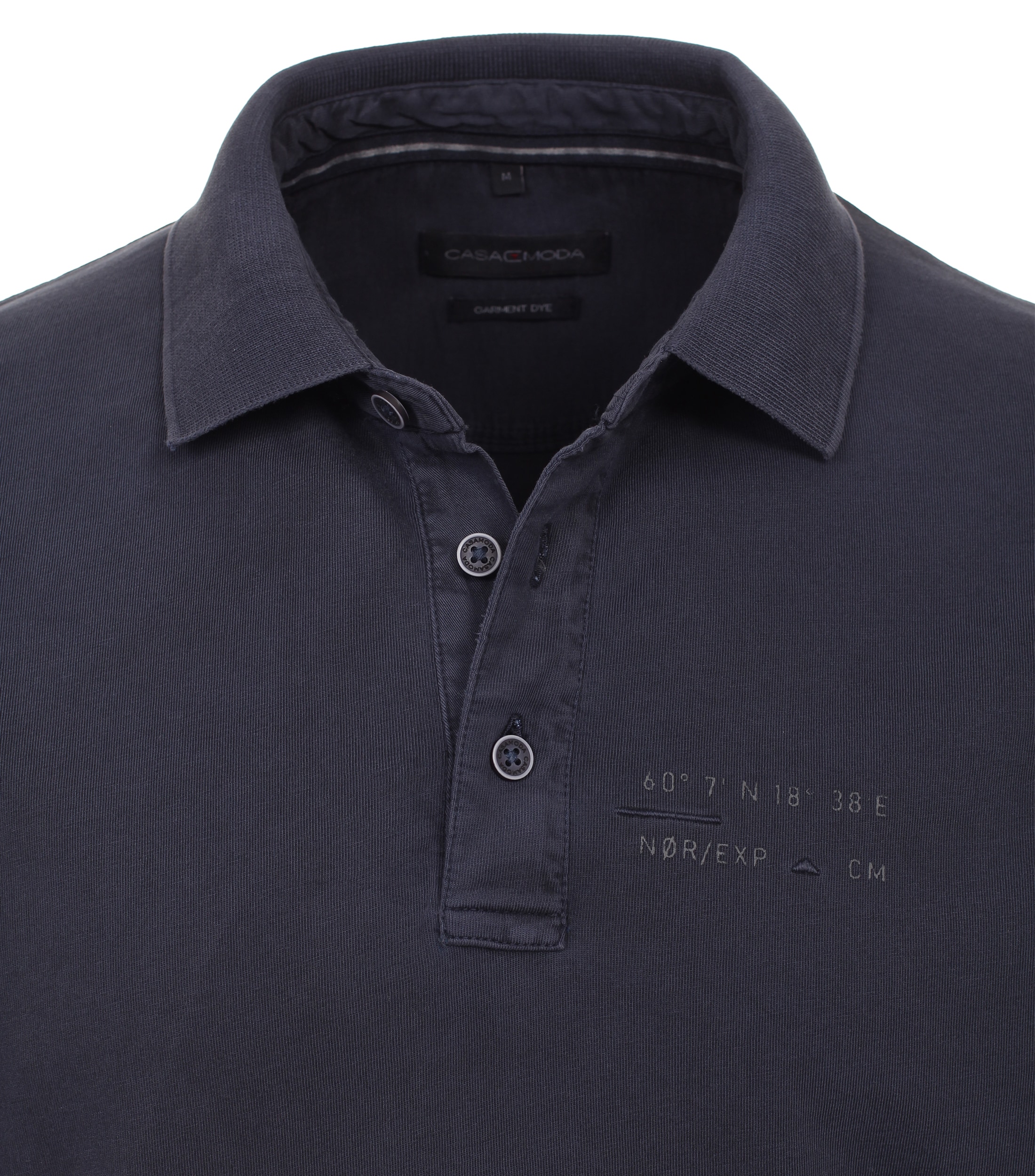 CASAMODA Langarm-Poloshirt »CASAMODA Polo-Shirt Langarm uni«