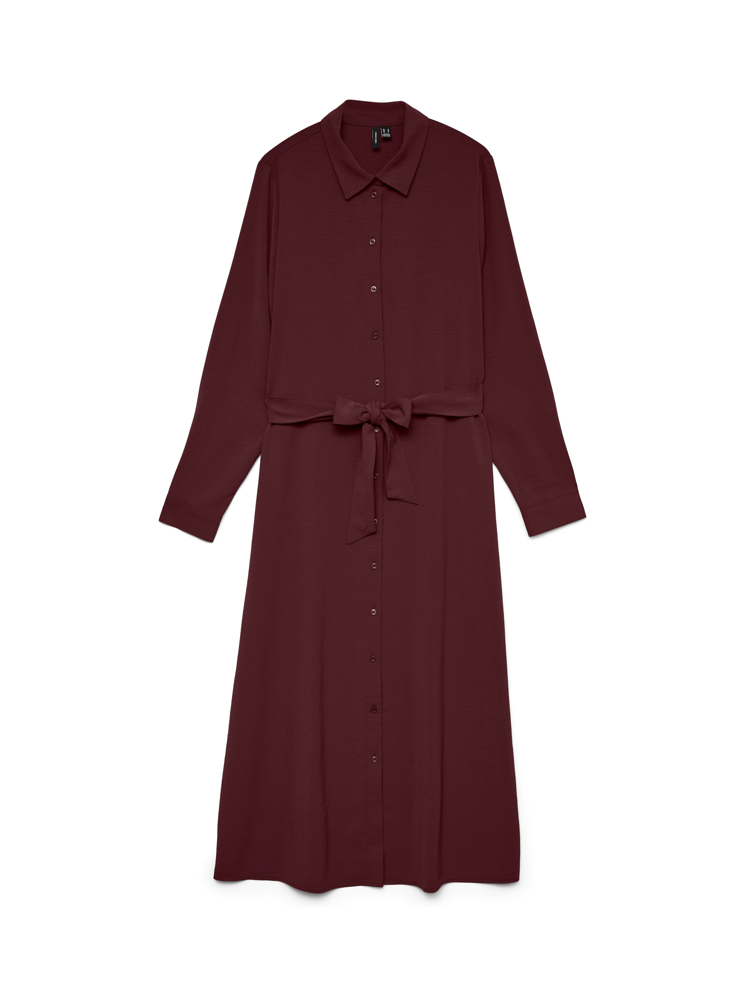 Vero Moda Midikleid "VMESME LS CALF SHIRT DRESS WVN GA" Sommerkleid günstig online kaufen