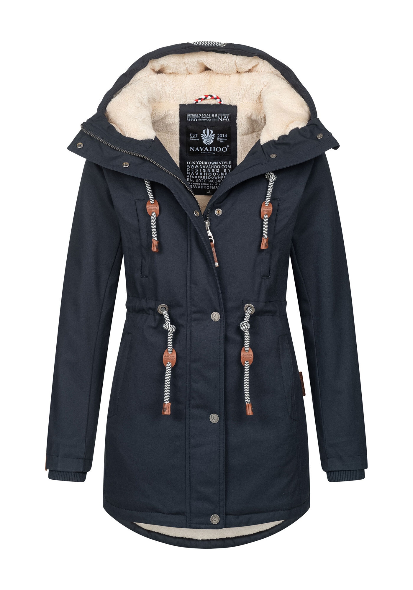 Navahoo Winterjacke »Ireliaa«, mit warmen Teddyfell