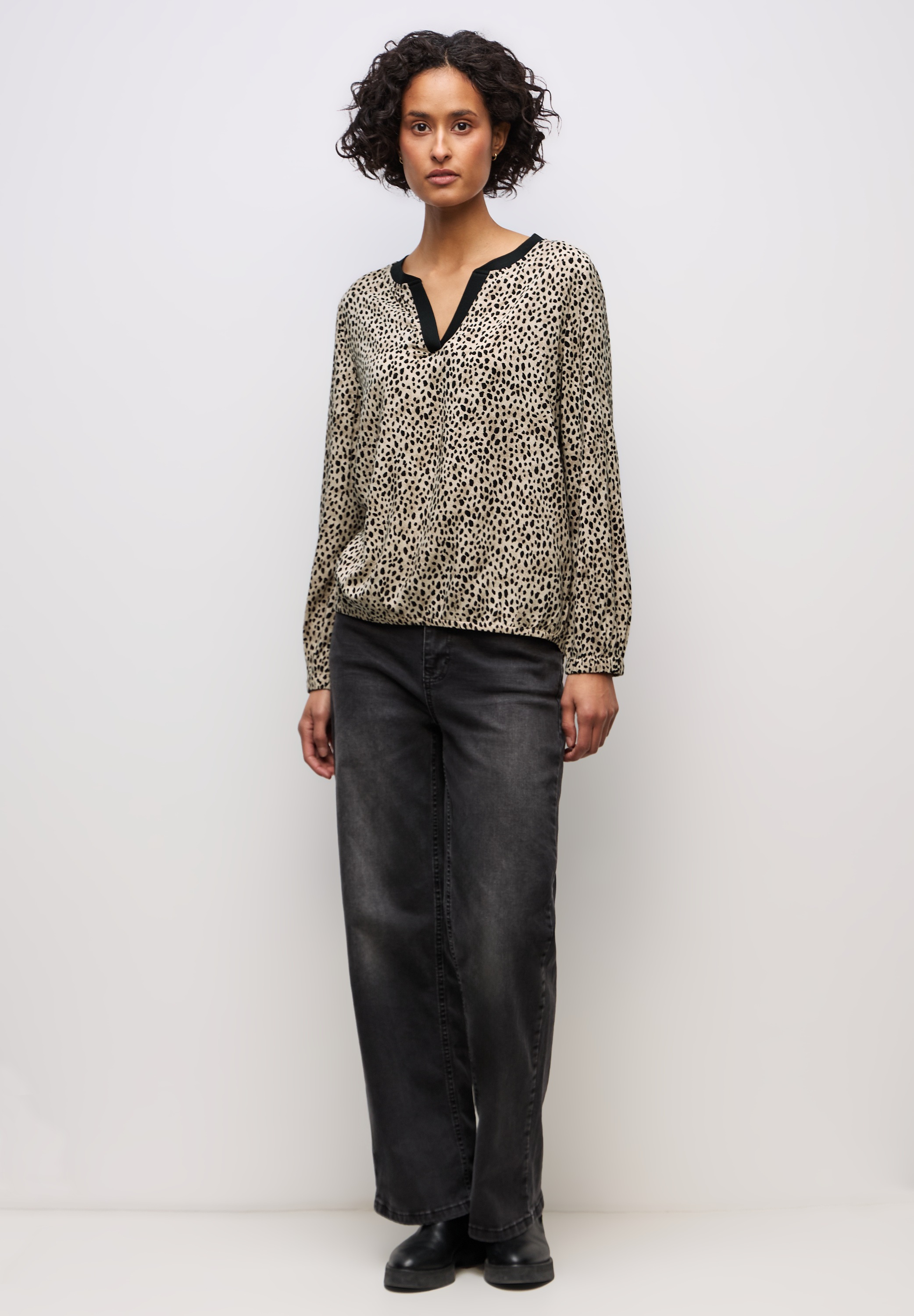 Thumbnail - STREET ONE Langarmbluse mit Elastiksaum