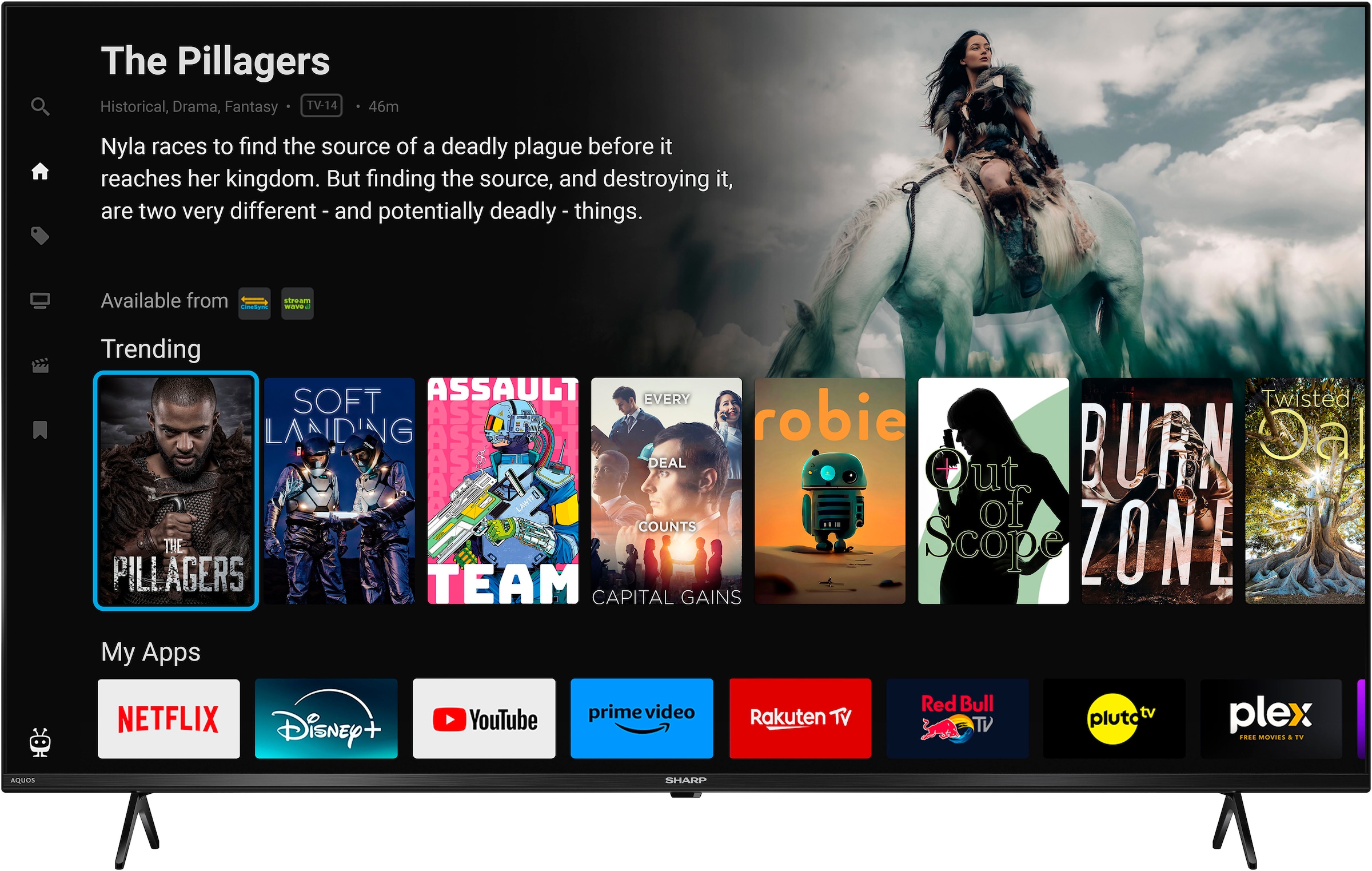 Sharp LED-Fernseher »4T-C50GK_«, 4K Ultra HD, Smart-TV