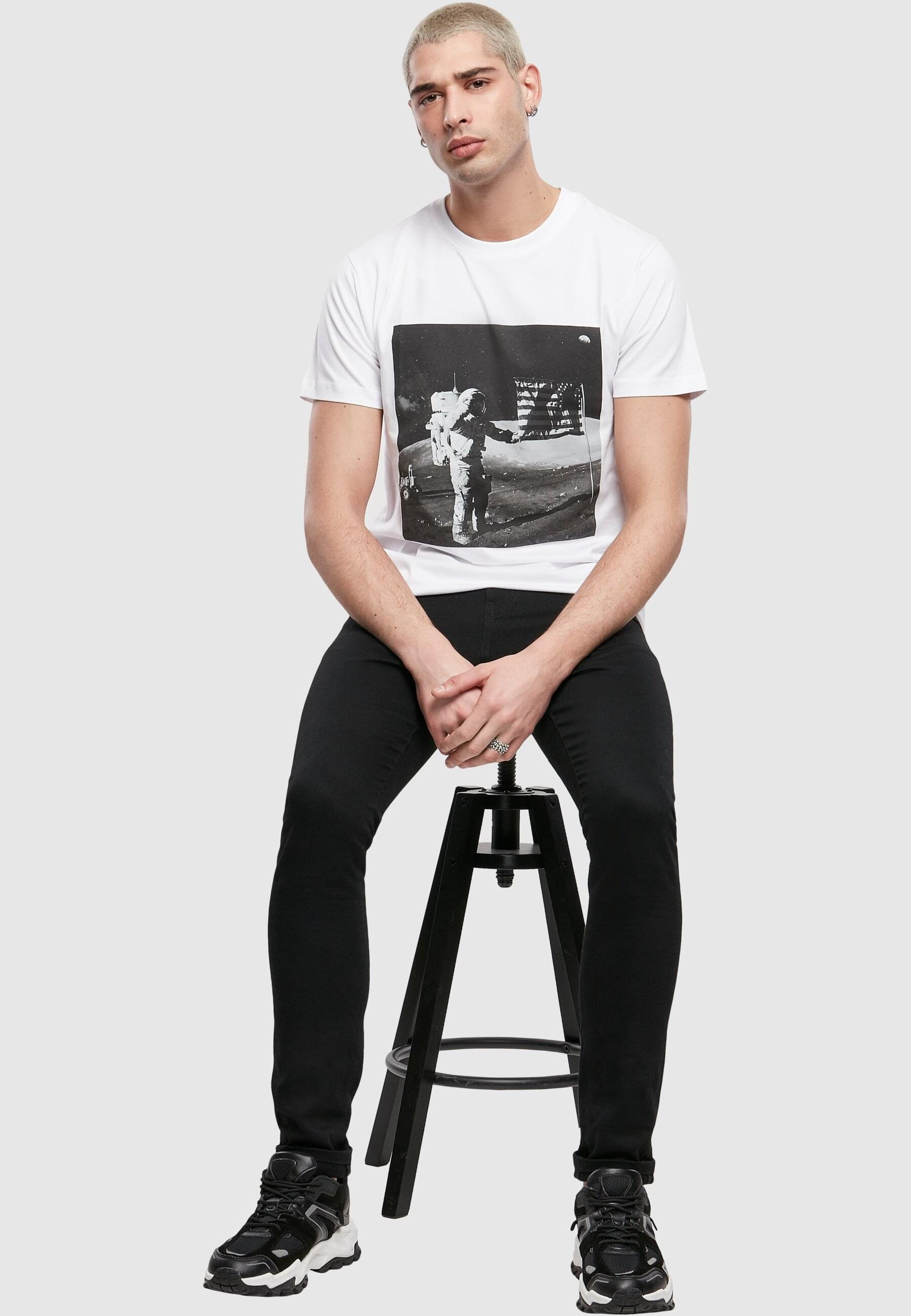 MisterTee T-Shirt »MisterTee Herren NASA Moon Landing Tee«, (1 tlg.)