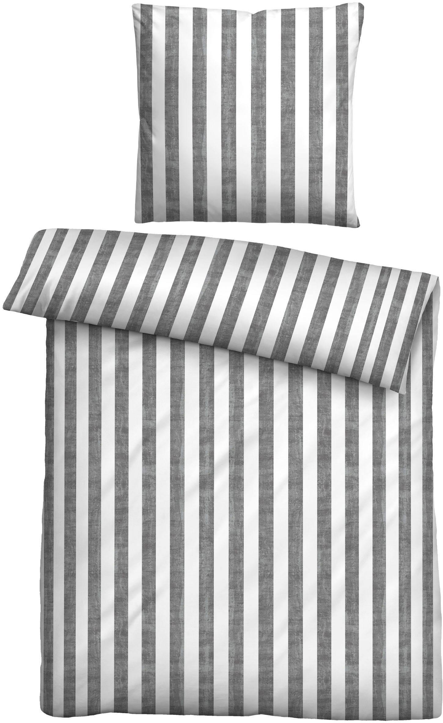 Biberna Bettwäsche »22644« 2 absolut bügelfrei, 100% Baumwolle, mit Reißverschluss, ganzjährig