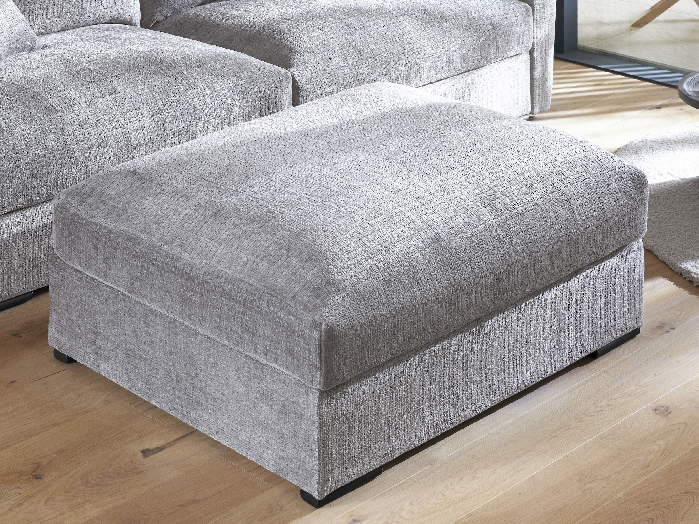 Home affaire Polsterhocker "Finca XXL, B: 125 cm" Mega-Hocker, in Cord oder Chenille-Struktur wählbar