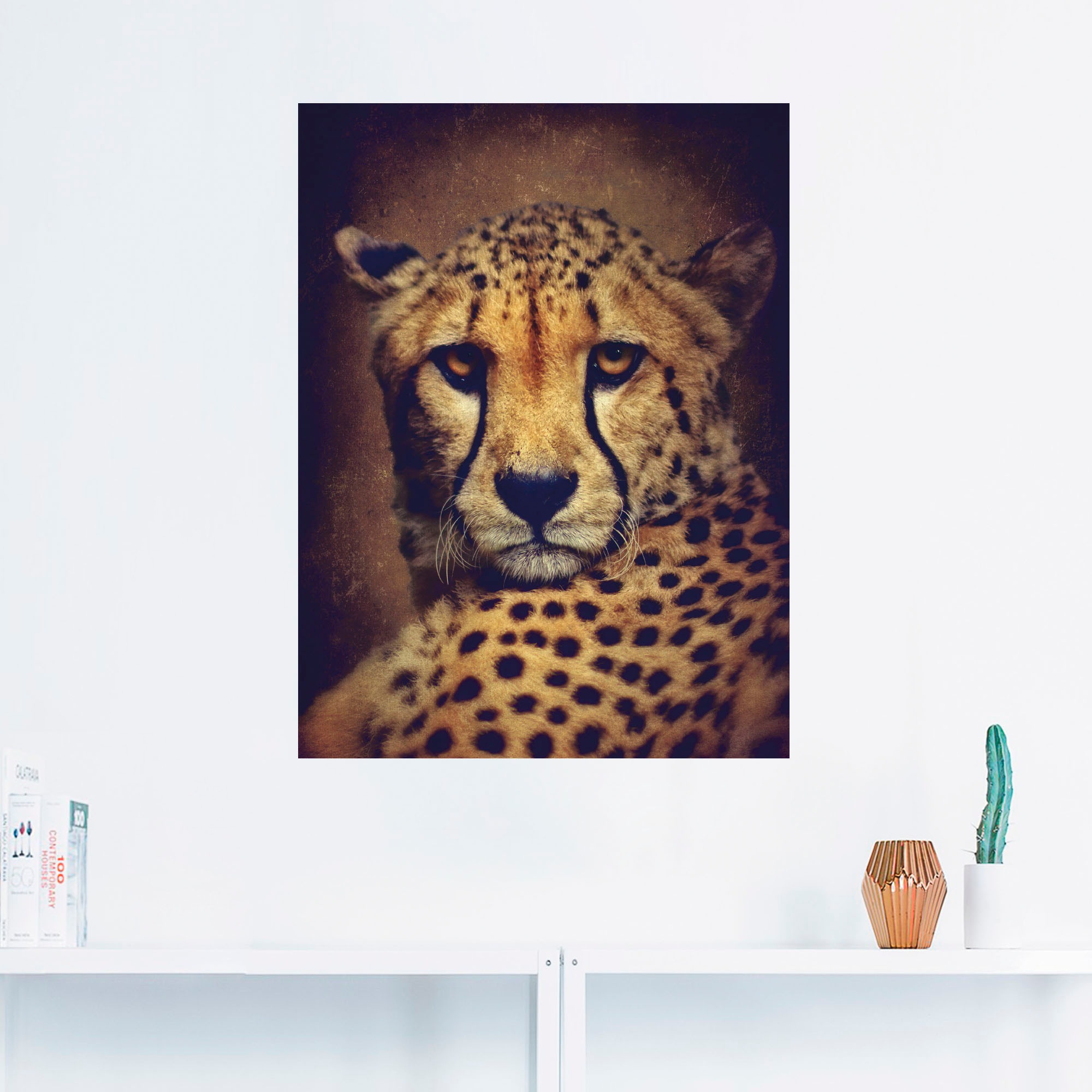 Artland Wandbild "Gepard", Wildtiere, (1 St.), als Leinwandbild, Wandaufkle günstig online kaufen