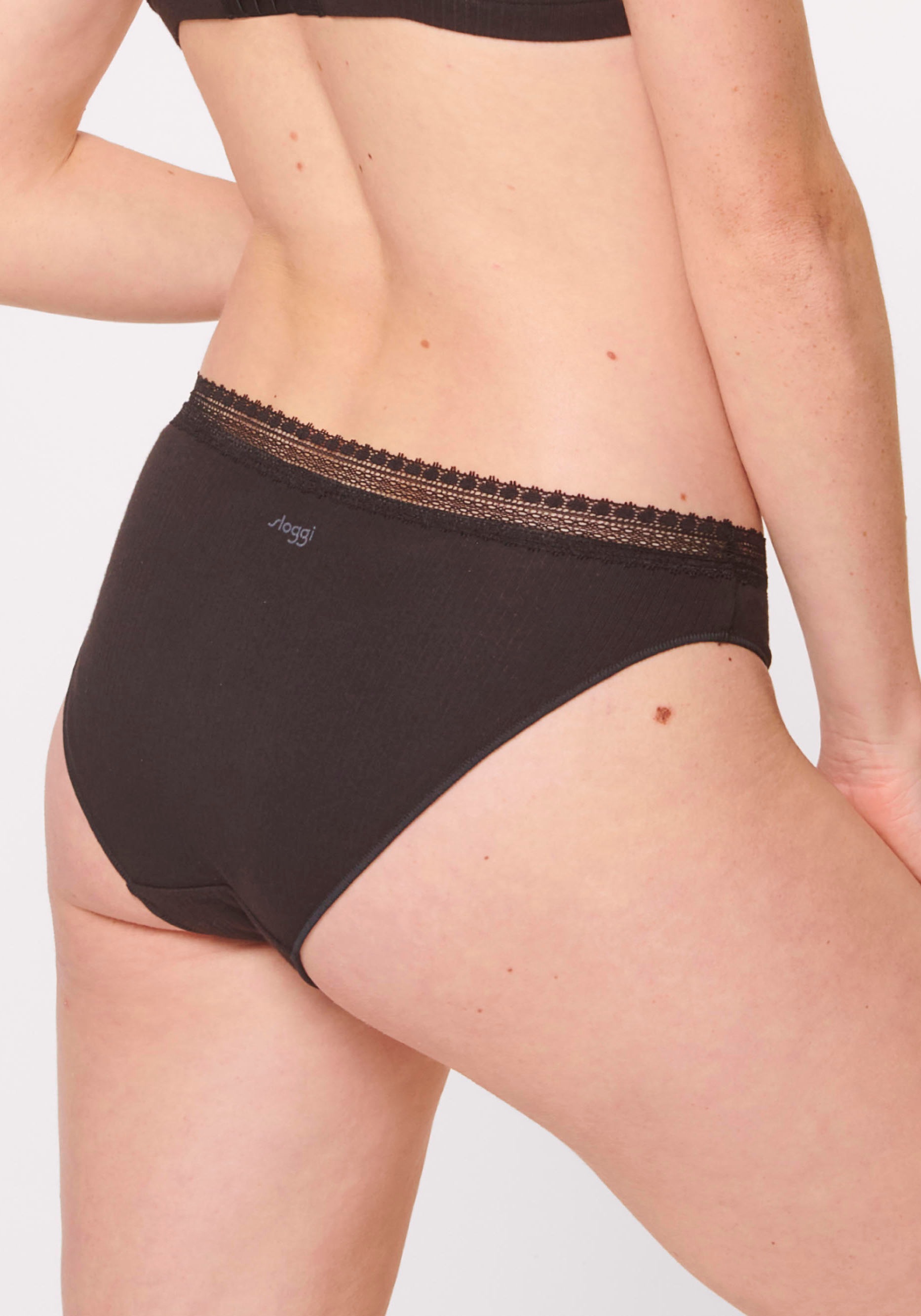 sloggi Slip »GO Ribbed R Tai C2P«, (2er Pack), Rippstruktur