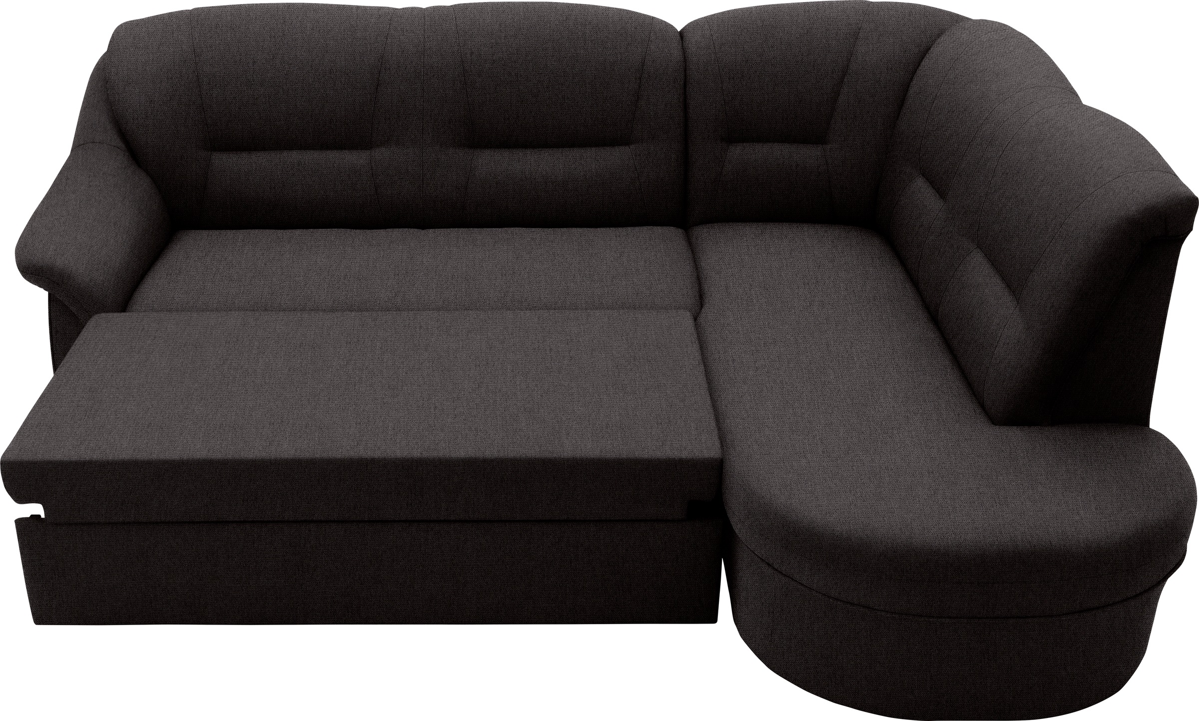 DOMO collection Ecksofa »Faenza für kleine Räume, Stellmaße 232,176cm, komfortabel, L-Form«, mit Ottomane, zeitlos, elegante Armlehnen, wahlweise mit Bettfunktion