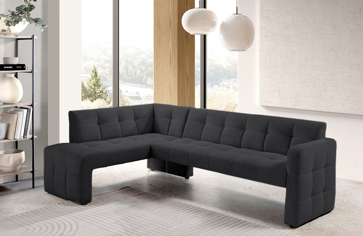 exxpo - sofa fashion Essbank »Barista, bequem und elegant, hohe Bodenfreiheit,«, Eckbank Barista bequem und elegant, hochwertige Detailverarbeitung