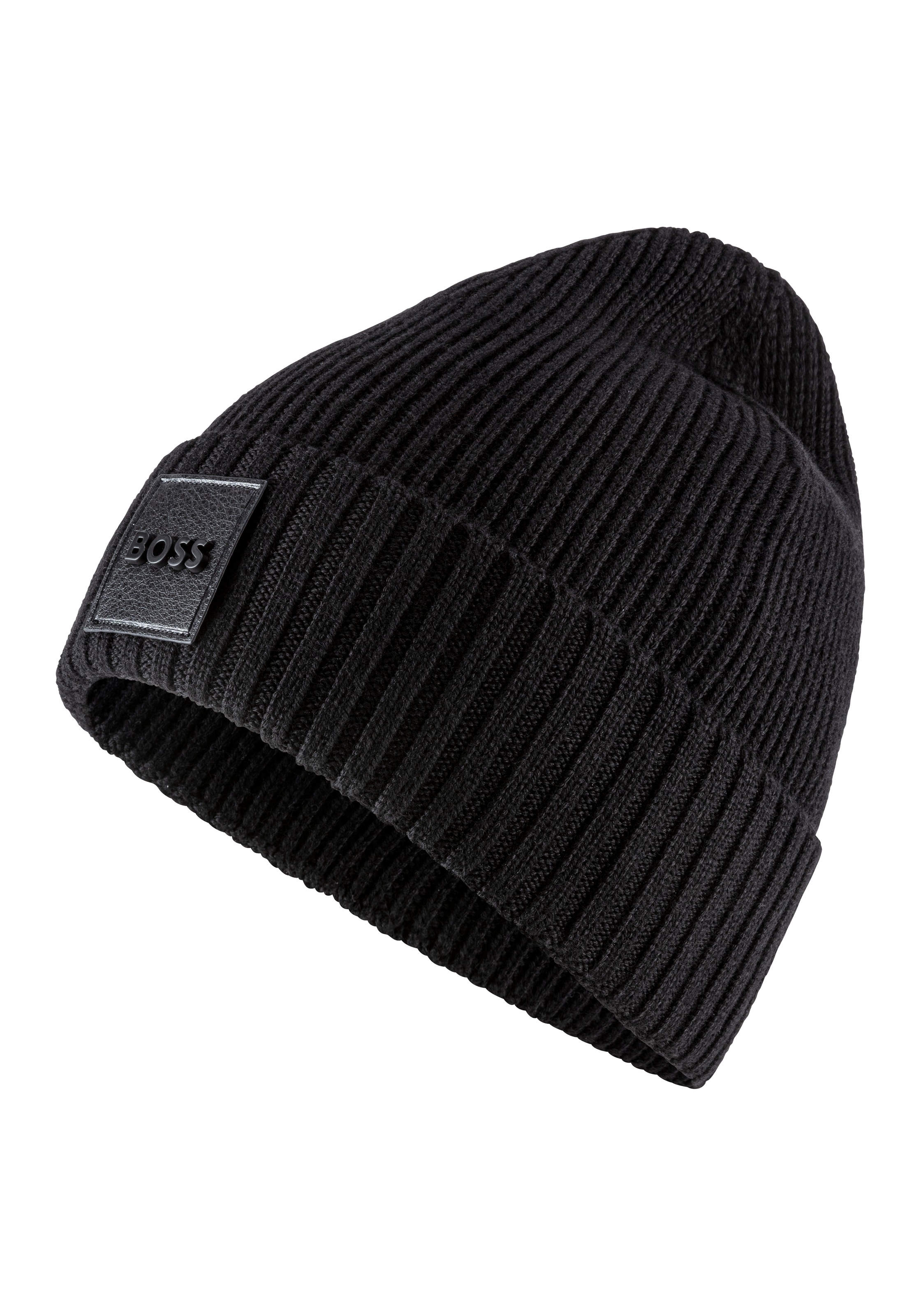 BOSS Beanie "Flavio", aus Rippenstrick günstig online kaufen