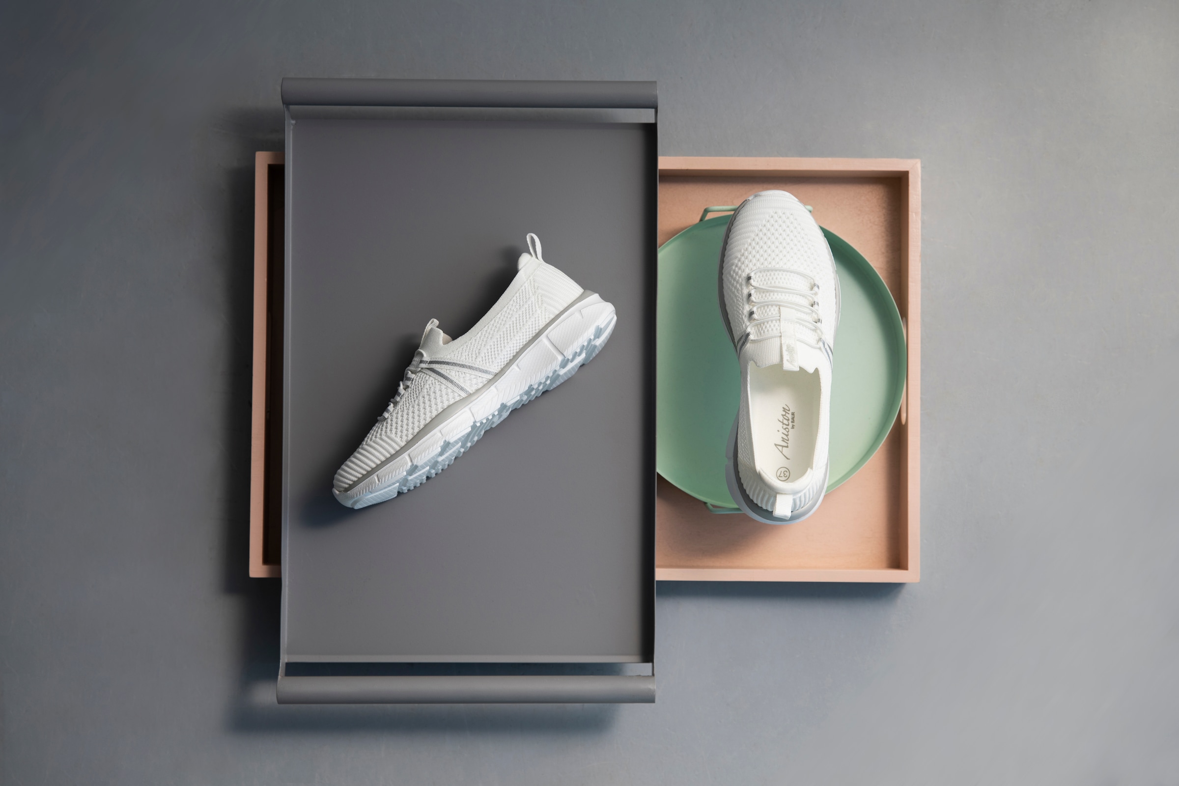 Aniston SHOES Slip-On Sneaker, Freizeitschuh, Halbschuh, Schnürschuh - NEUE KOLLEKTION
