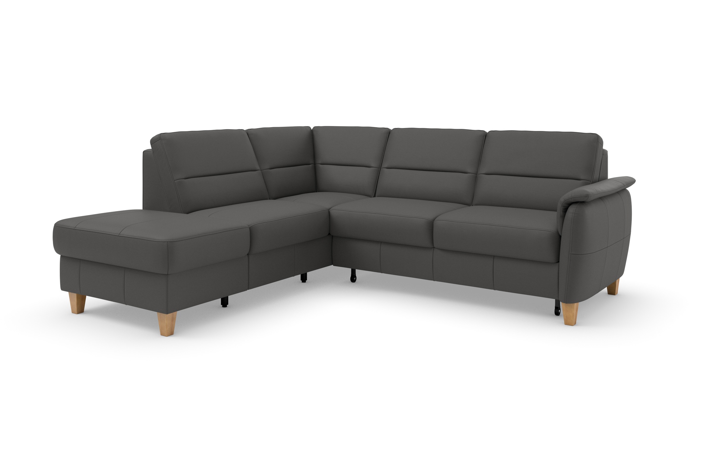 Home affaire Ecksofa »Palmera L-Form«, Federkern, wahlweise mit Bettfunktion und mit/ohne Stauraum