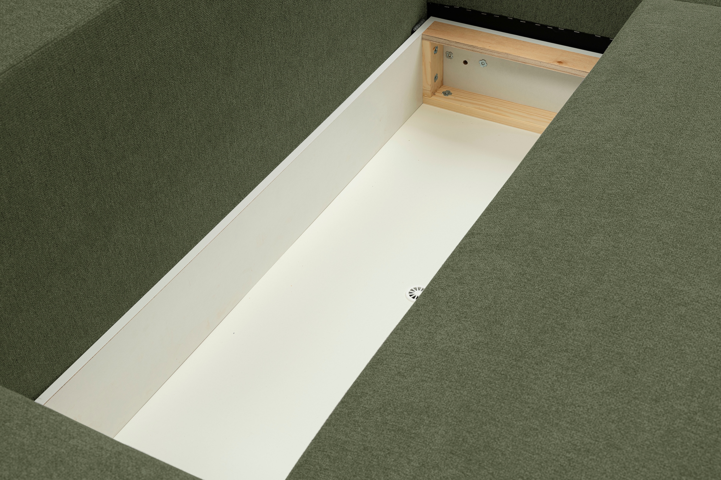 WERK2 Ecksofa »Amsterdam, zeitlos und elegant, Breite 300cm, L-Form«, Design Ecksofa mit hohem Komfort, Schlaffunktion & Bettkasten