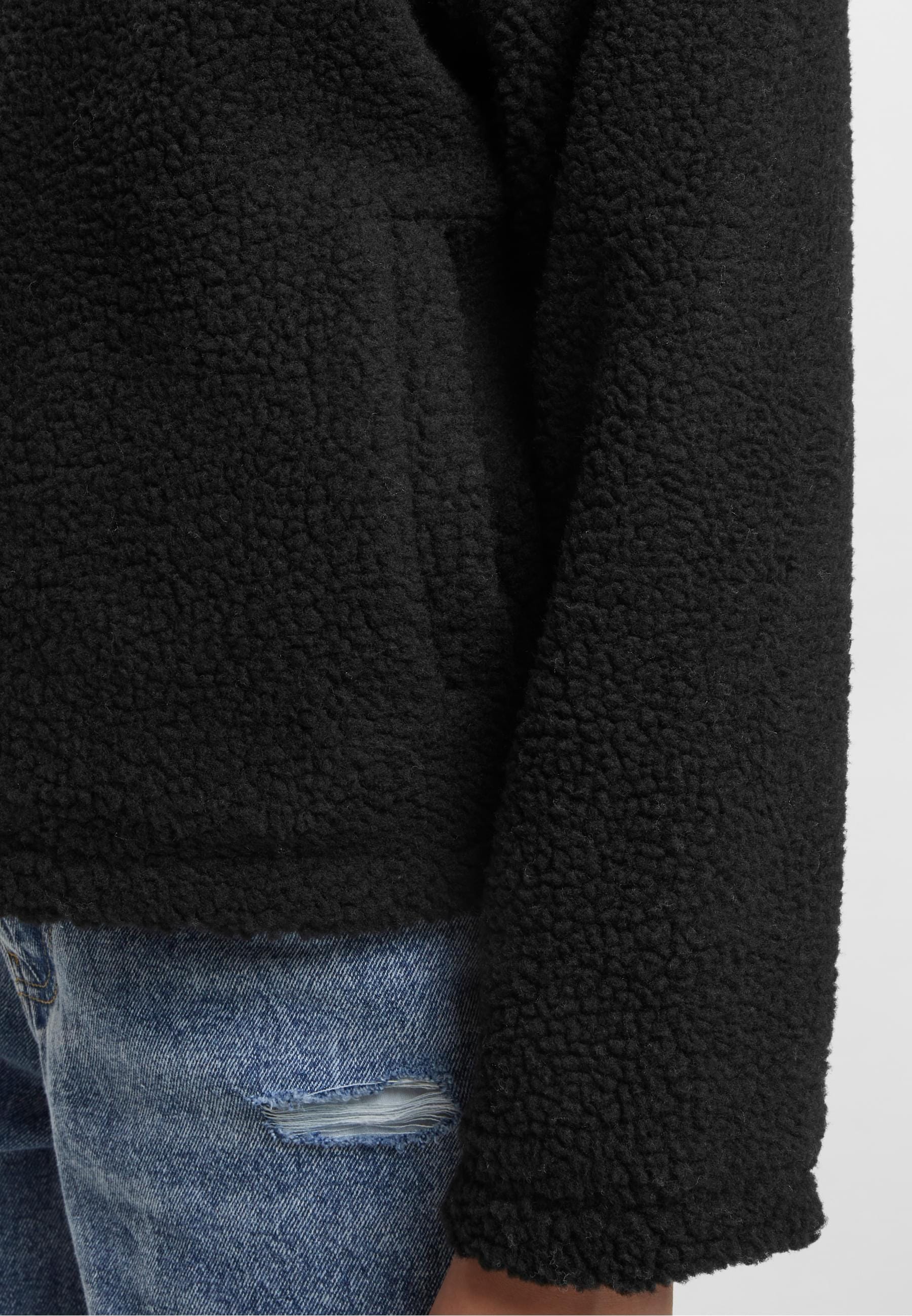 URBAN CLASSICS Allwetterjacke »Urban Classics Ladies Short Hooded Sherpa Jacket«, (1 St.), mit Kapuze