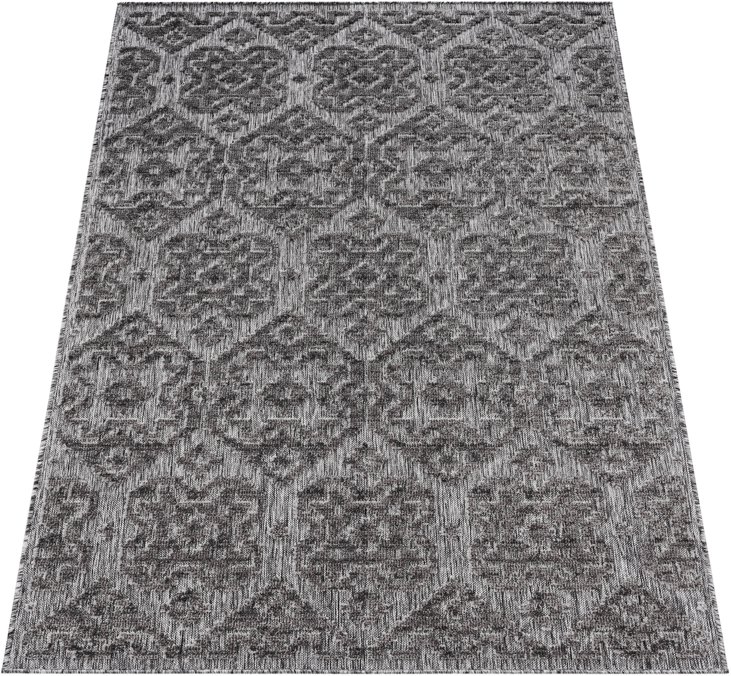 Paco Home Teppich »Stilo 865«, rechteckig, Hoch-Tief Effekt, Ornamente,  auch als Läufer, In- und Outdoor geeignet auf Rechnung | BAUR | Kurzflor-Teppiche