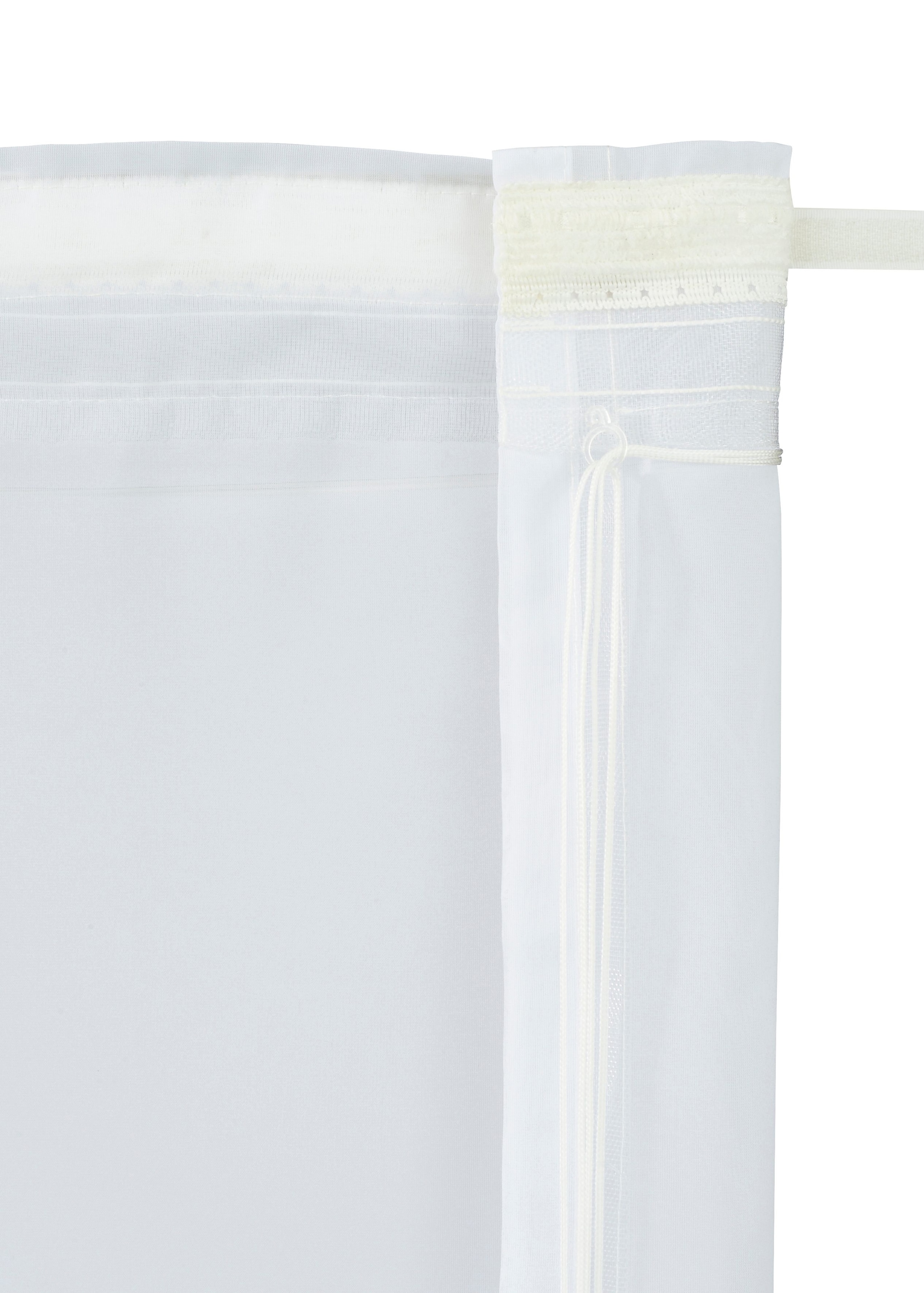 Polyester home Transparent, Voile, kaufen »Camposa«, BAUR mit | Klettband, Raffrollo my