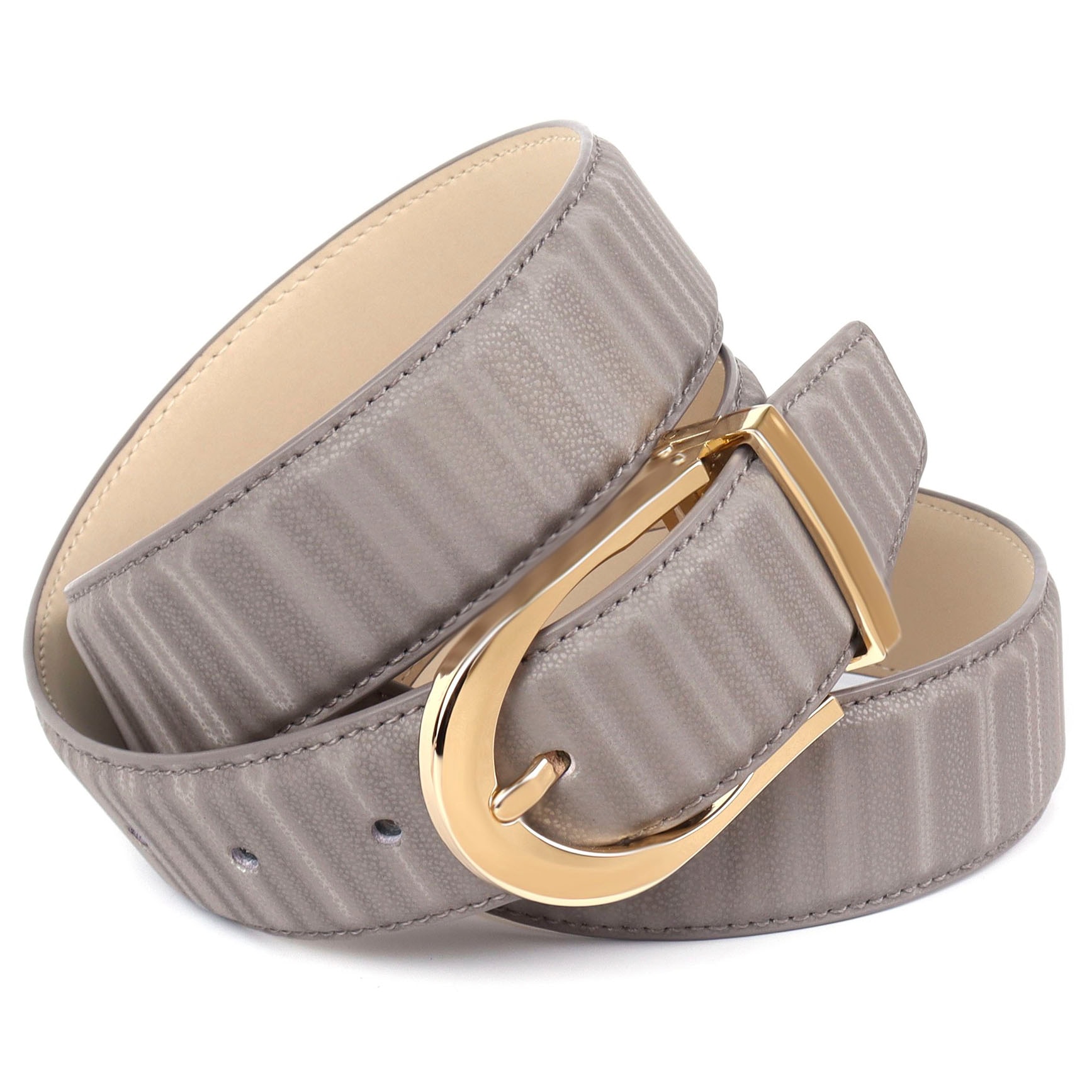 Anthoni Crown Ledergürtel, mit Schließe glänzender online ovaler kaufen | BAUR