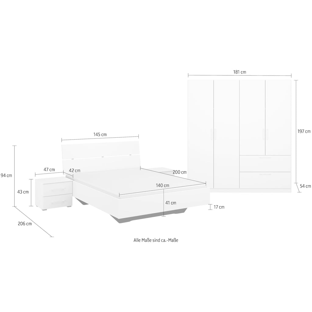 rauch Schlafzimmer-Set »Challenger«