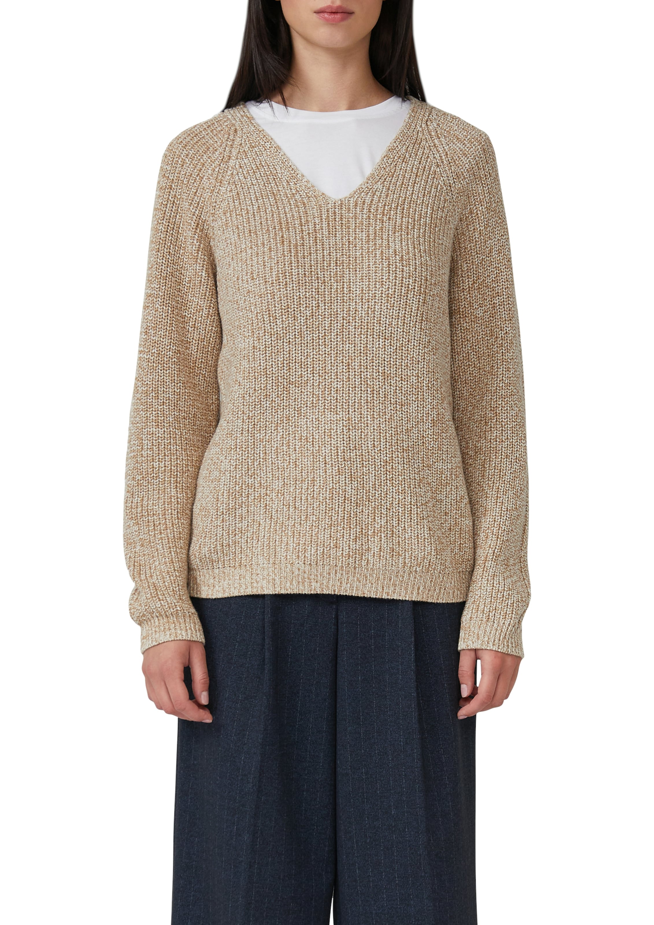 s.Oliver Strickpullover, mit V-Ausschnitt, meliert günstig online kaufen