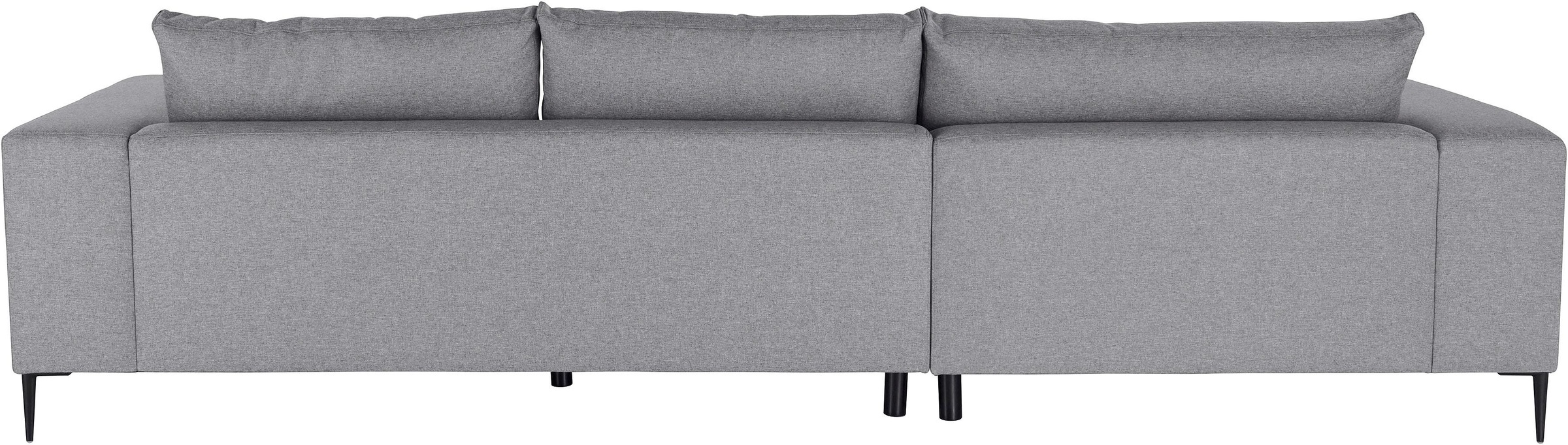 INOSIGN Ecksofa »Aurora, L-Form, mit extra breiter Recamiere, 324 x 170 cm (BxT)«, Designsofa mit tollem Sitzkomfort, extra hohe Metallfüße schwarz