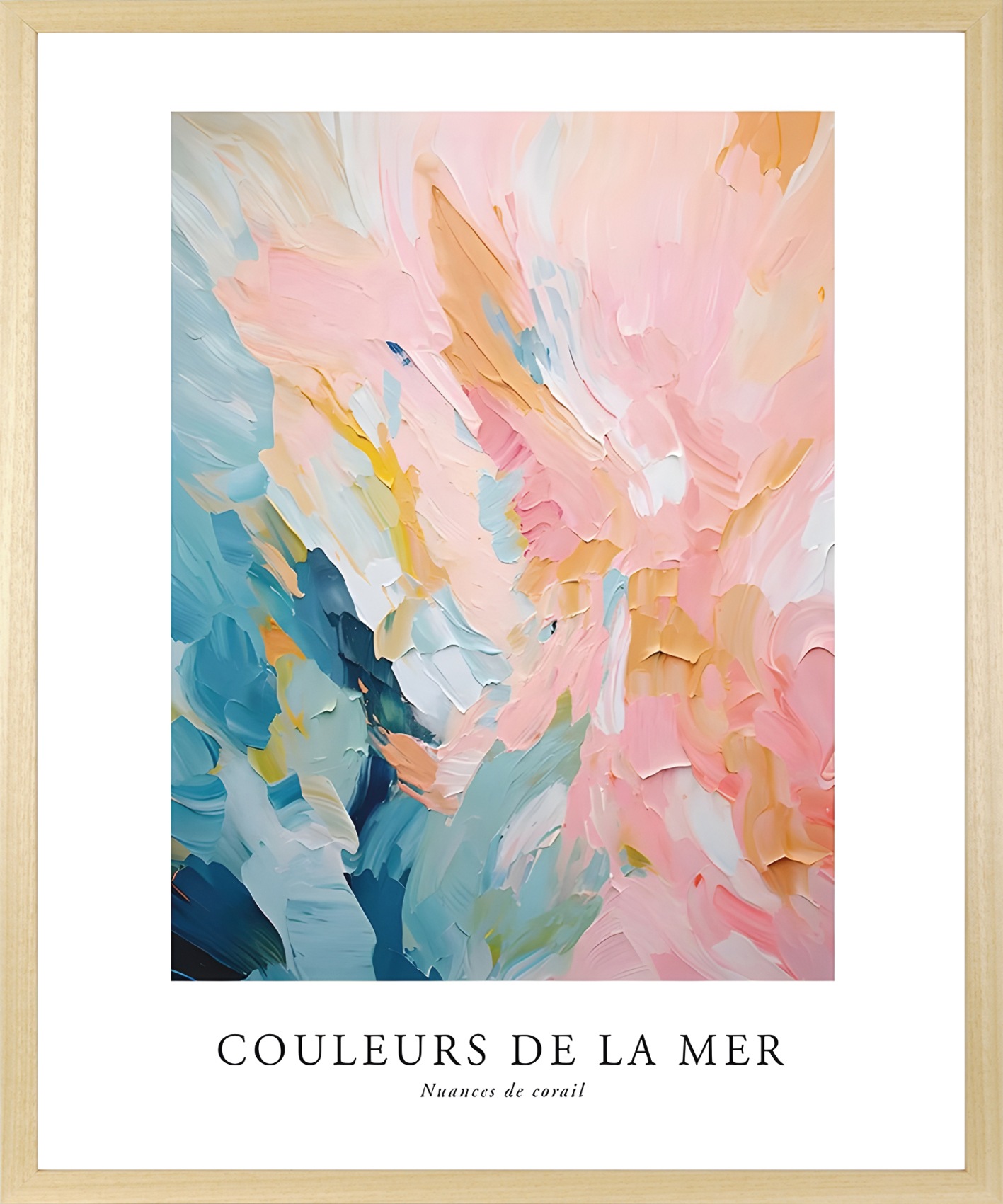 queence Bild mit Rahmen "Abstrakte Kunst in Pastell" Abstrakt  Abstrakte  F günstig online kaufen