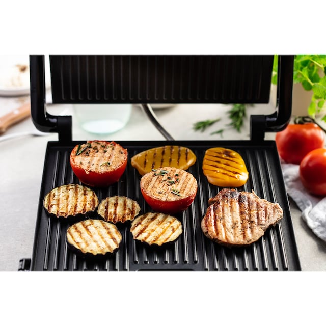 Tefal Kontaktgrill »GC242D Inicio Grill Adjust«, 2000 W, regelbarer  Thermostat mit 3 Stufen, antihaftbeschichtete Platten | BAUR