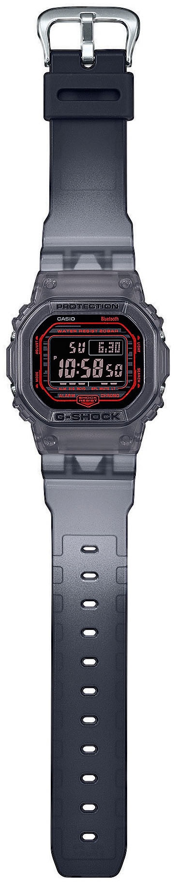 CASIO G-SHOCK Smartwatch »DW-B5600G-1ER«, Armbanduhr, Herrenuhr, Stoppfunktion, Weltzeit, Timer, Phone Finder)