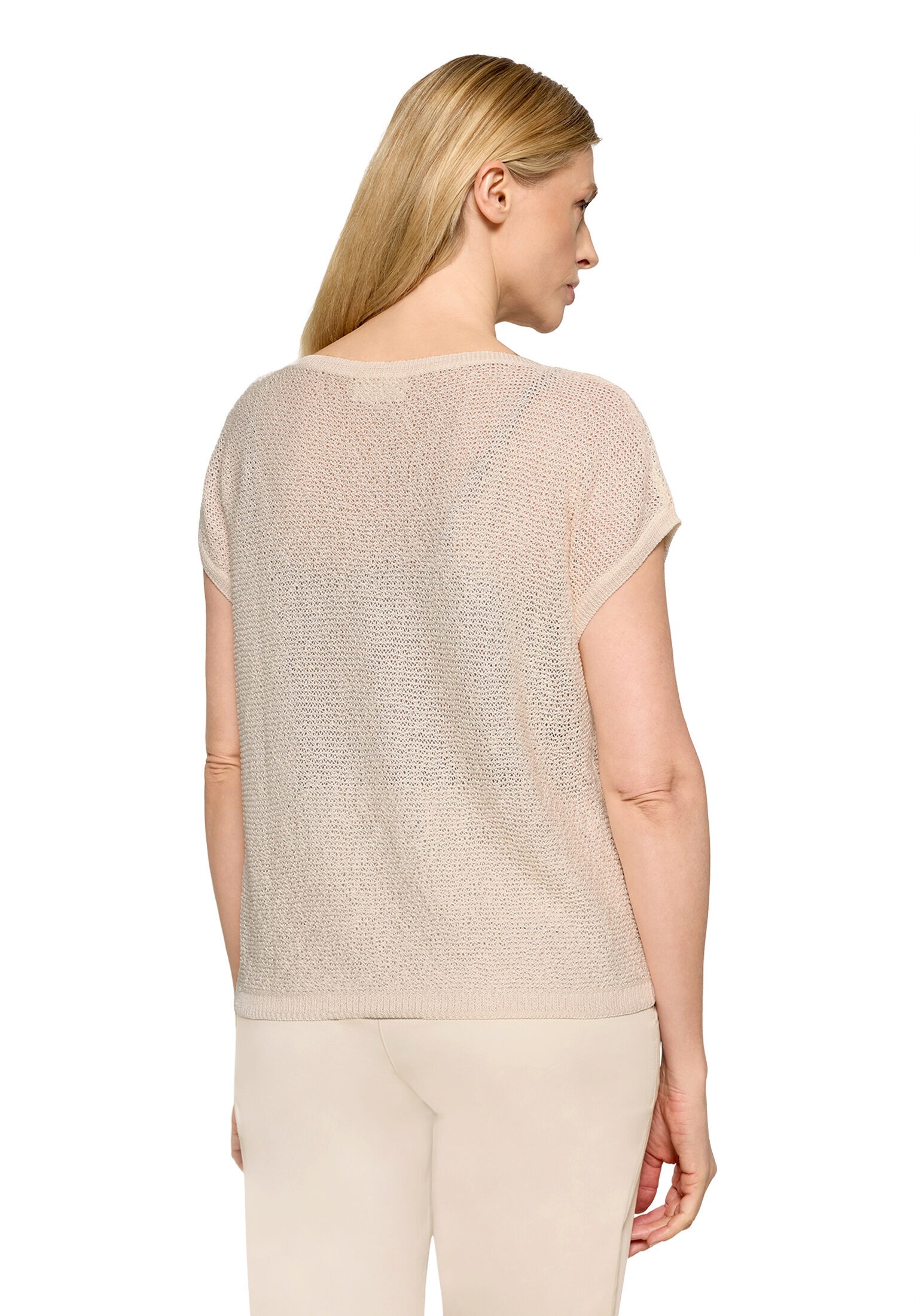 Cartoon Stricktop »Damen mit Rundhalsausschnitt«